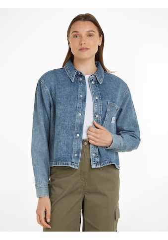 Jeansbluse »CROPPED DAD DENIM SHIRT«