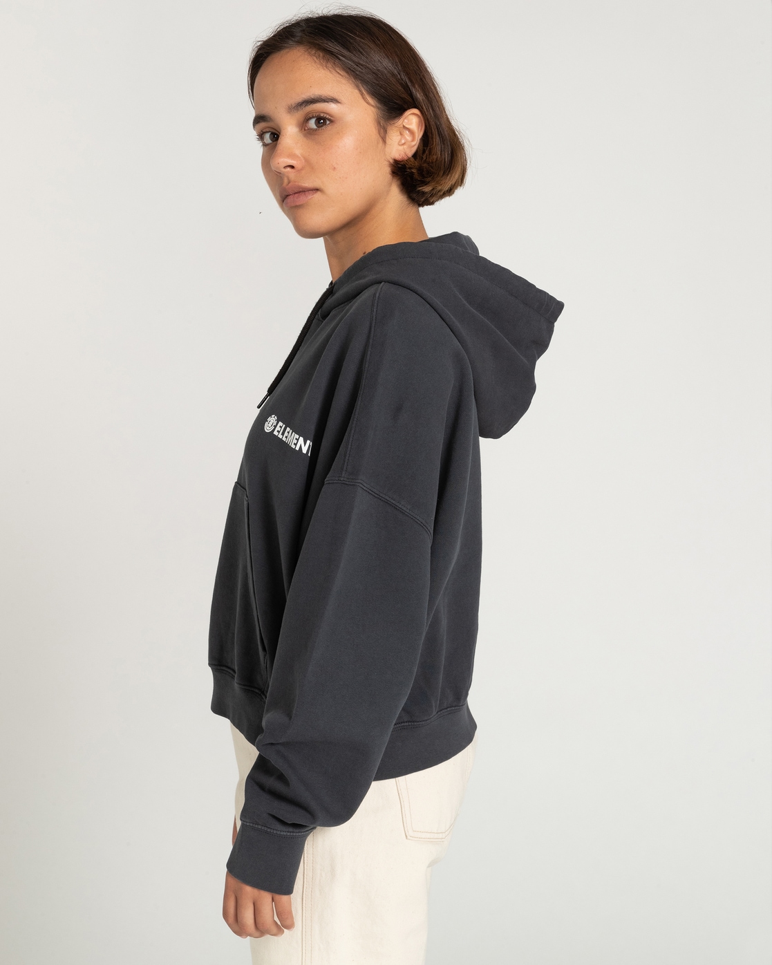 Element Fleecejacke »Logo«, mit Kapuze