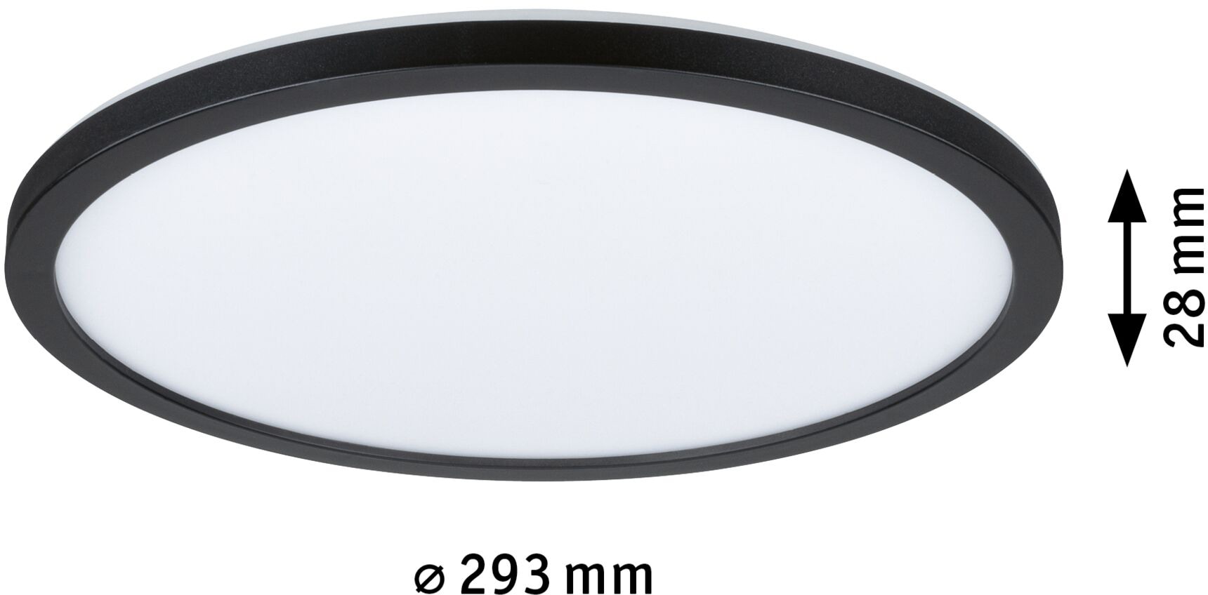 Paulmann LED Panel »Atria Shine IP44 rund 293mm 16W 1600lm 3000K« 1 Stk. Warmweiß Backlight