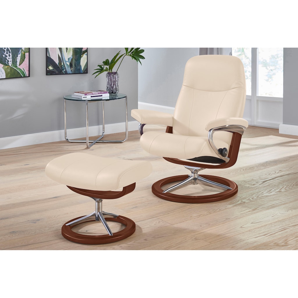 Stressless® Relaxsessel »Garda«, (Set, Relaxsessel mit Hocker)