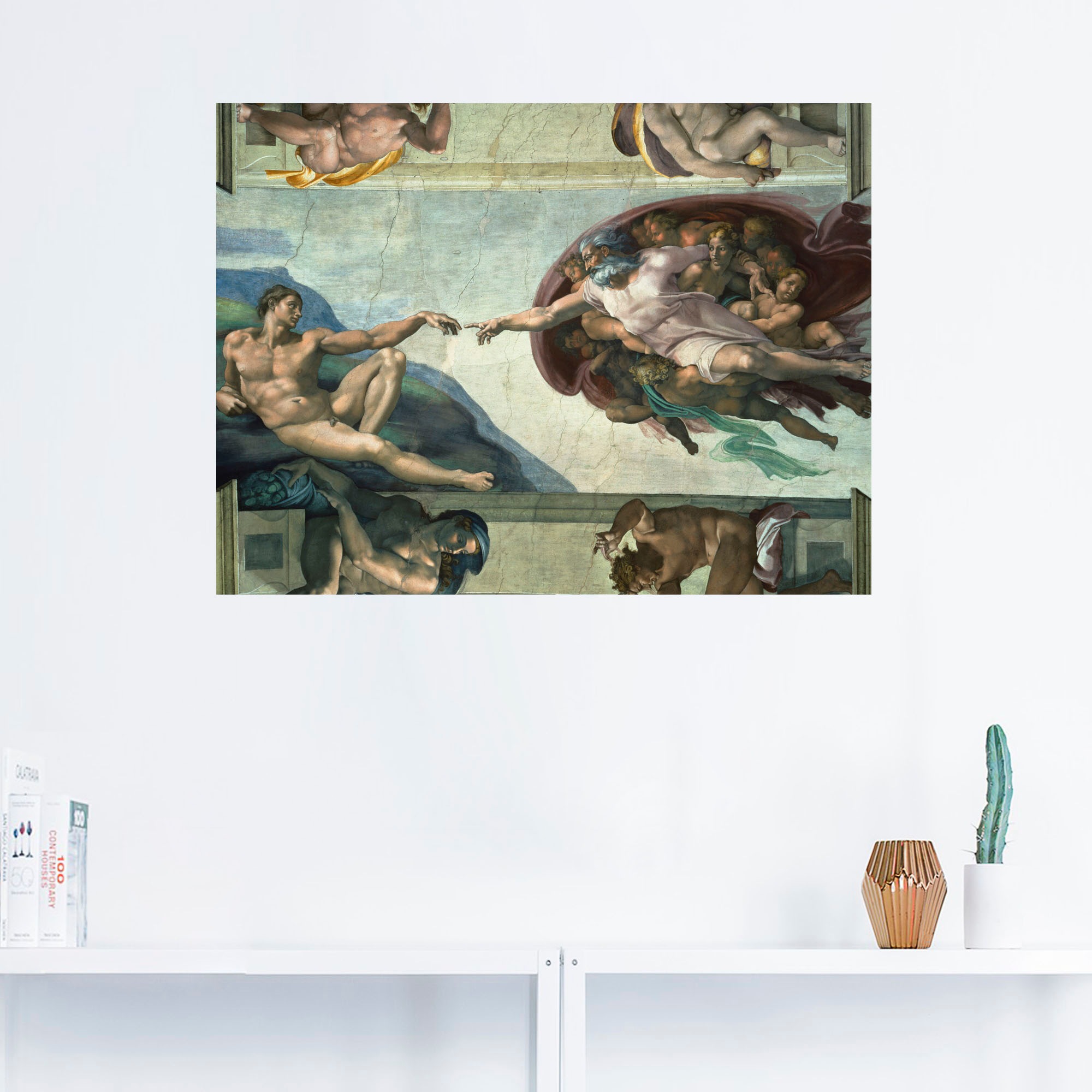 Artland Wandbild »Die Erschaffung des Adam«, Religion, (1 St.), als Leinwandbild, Poster, Wandaufkleber in verschied. Größen