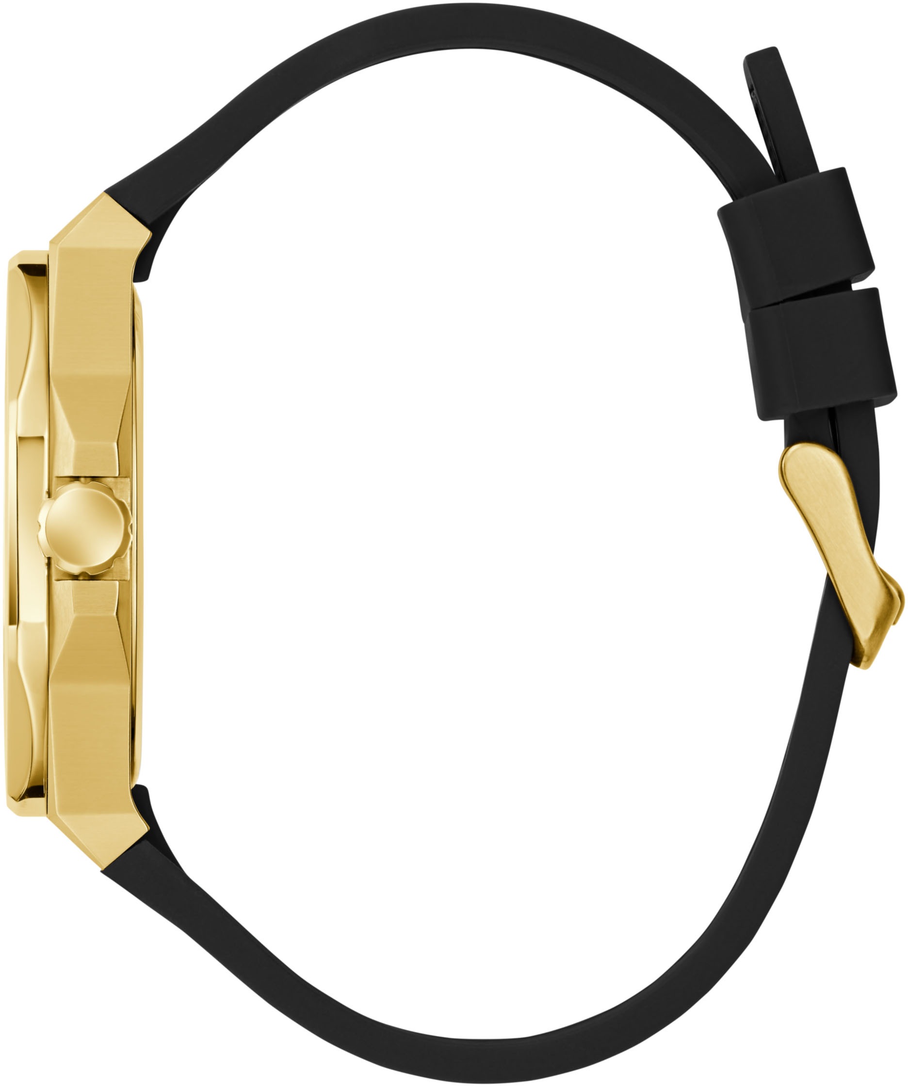 Guess Quarzuhr »EMPEROR«, Armbanduhr, Herrenuhr, Silikonarmband, Geschenkidee, analog