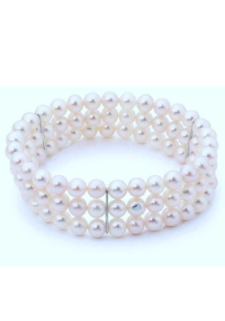 - im Perle Germany »Schmuck kaufen Perlenarmband Made Armband mit Online-Shop in mehrreihig«, Süßwasserzuchtperle Firetti Geschenk,