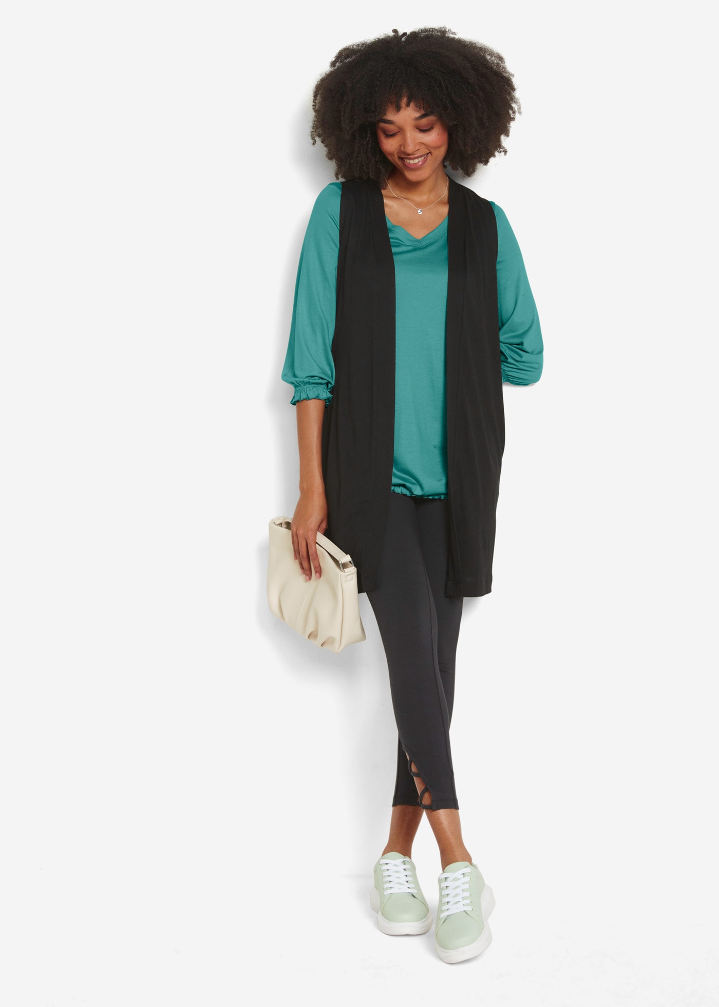 bonprix Shirtjacke »Shirt-Weste aus Viskose« Shirt-Weste aus Viskose