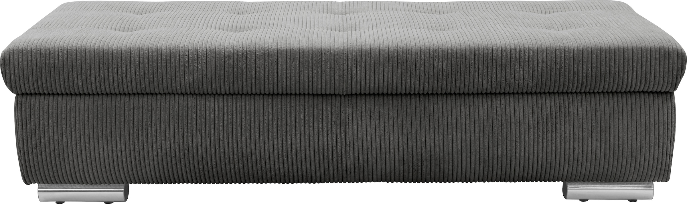 DOMO collection Hocker »Treviso XXL: B/T/H: 161/60/41 cm«, mit Stauraum, auch in Cord, passend zur Serie, moderne Steppung