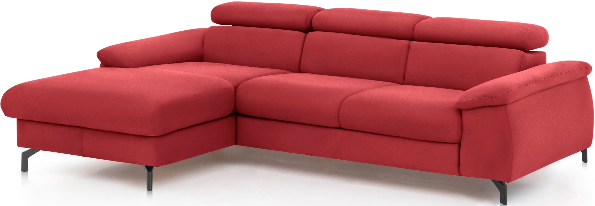 COTTA Ecksofa »Kitty L-Form, B: 242 cm«, mit Kopfteilverstellung, optional günstig online kaufen