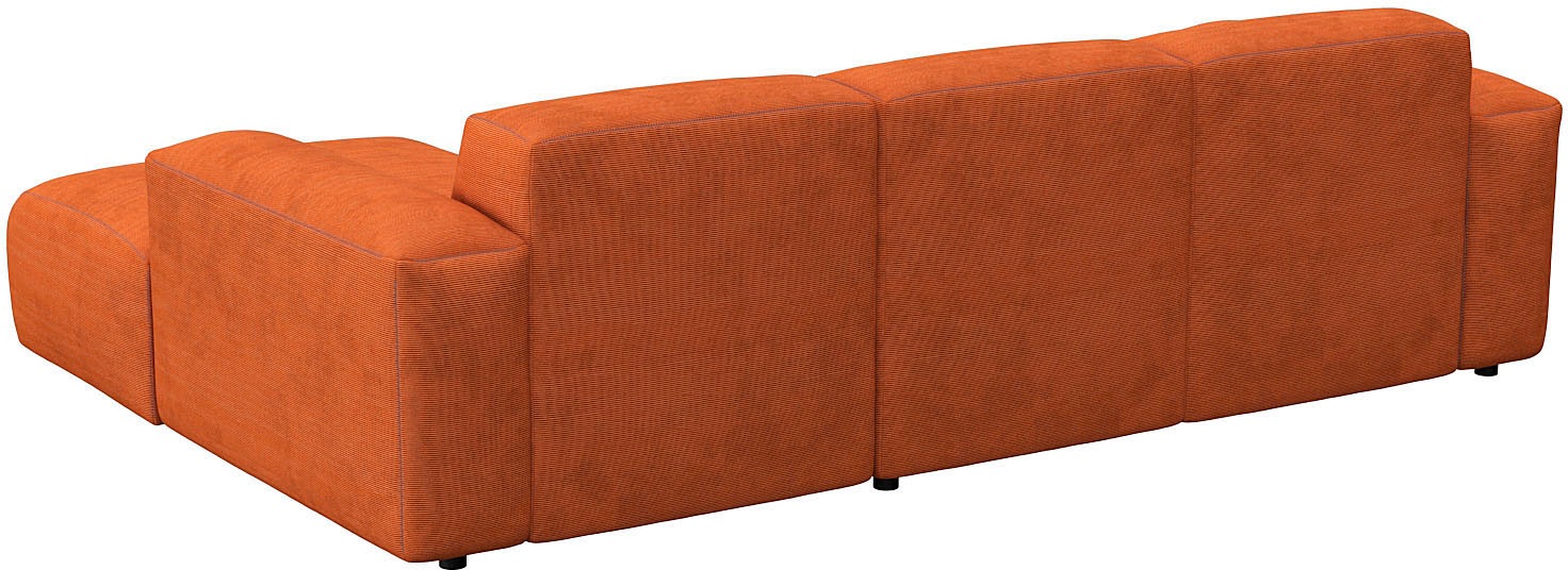 FLEXLUX Ecksofa »Lucera Chaislongue rechts oder links, L-Form, bequem«, modern & anschmiegsam, Kaltschaum, Stahl-Wellenunterfederung
