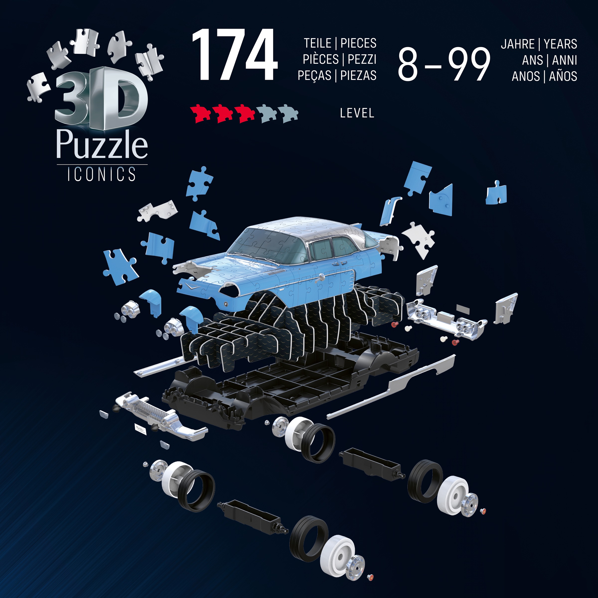 Ravensburger 3D-Puzzle »Iconics: Cadillac Eldorado Brougham« Made in Europe