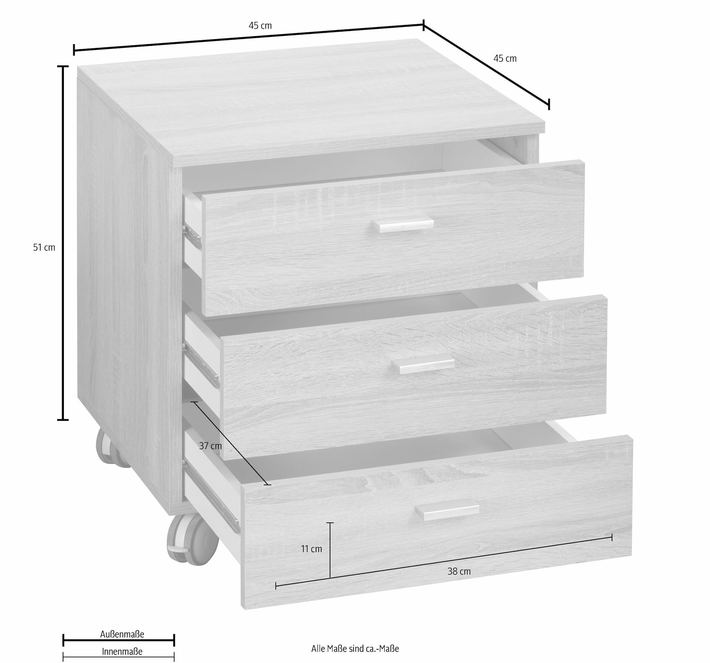 bestellen Rechnung Rollcontainer Mäusbacher auf »Mio«