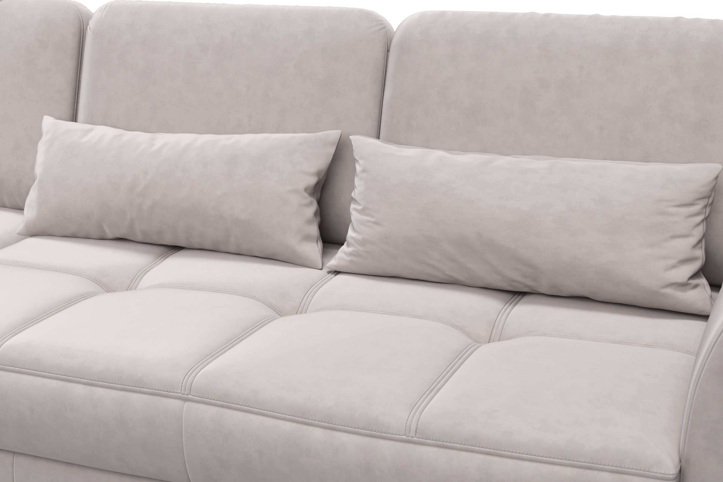 sit&more Ecksofa »Bendigo L-Form«, inklusive Sitztiefenverstellung, Bodenfreiheit 12 cm, in 2 Fußfarben
