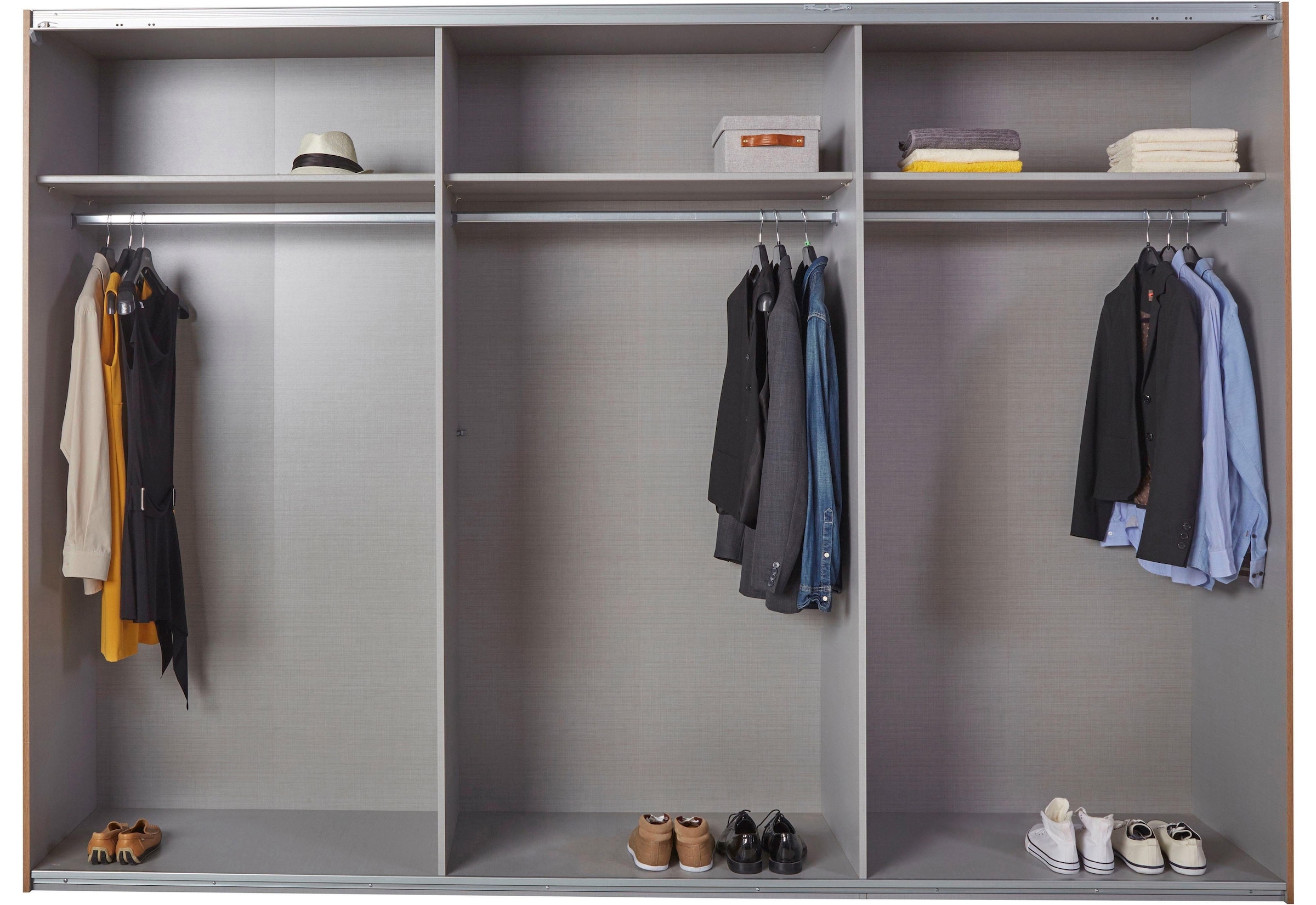 Wimex Schwebetürenschrank »Malmö, Kleiderschrank wahlweise mit oder ohne Spiegel«, Kleiderschrank im Industrial Design, 225 oder 270cm breit