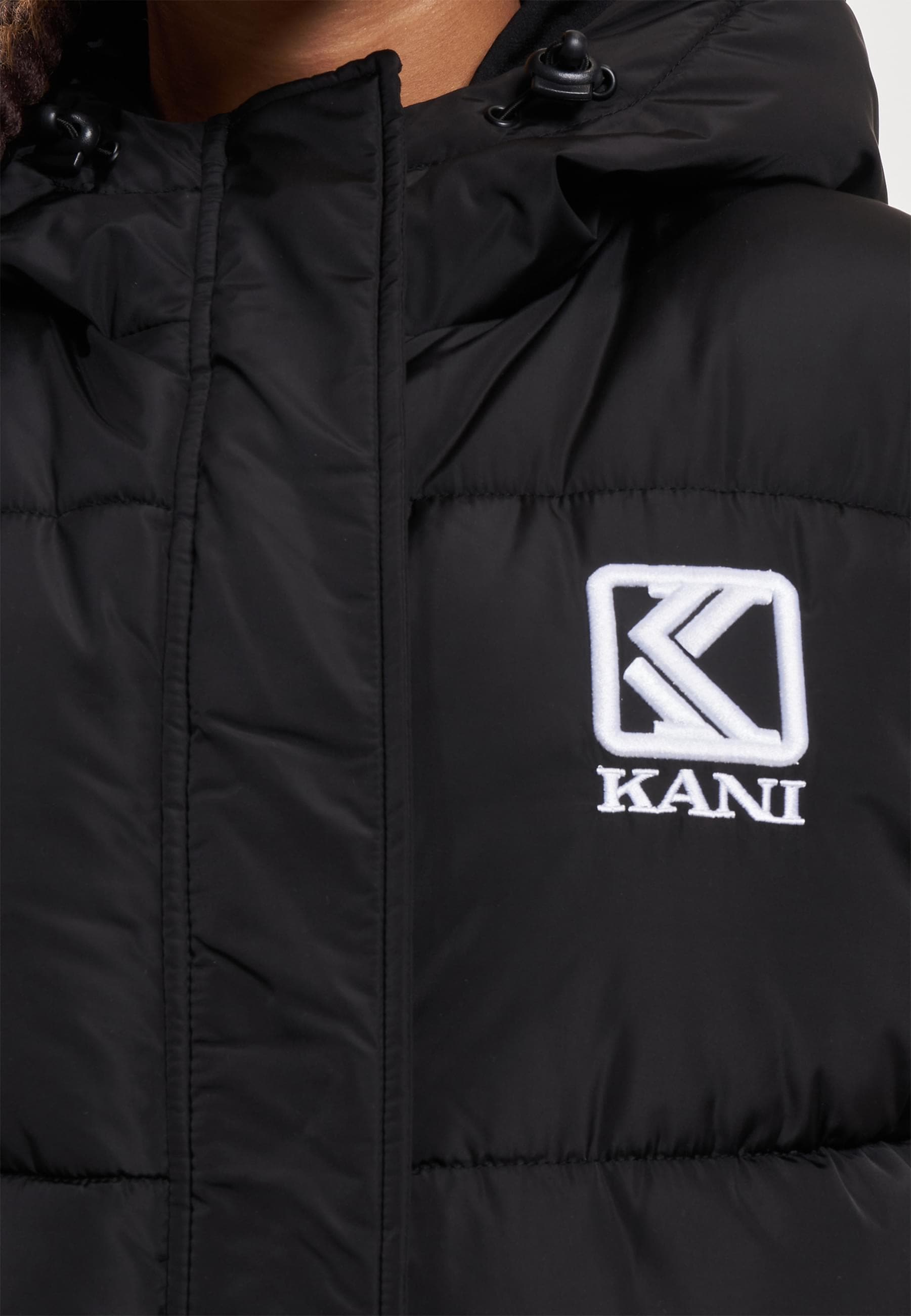 Karl Kani Winterjacke »Karl Kani Damen KW233-030-2 KK Og Hooded Long Puffer Coat« 1 Stk. tlg. mit Kapuze