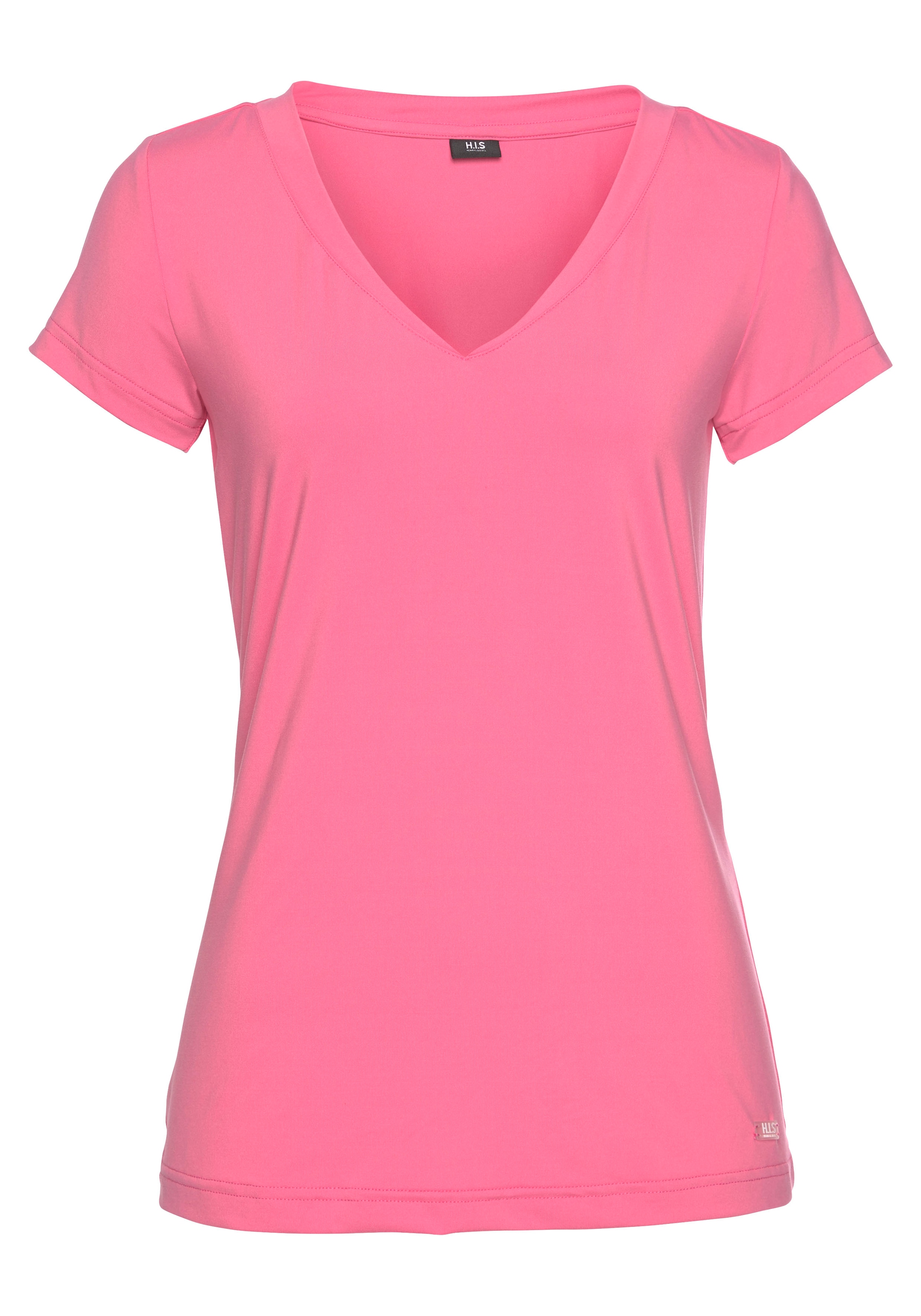 H.I.S Funktionsshirt »Activewear«, (2er-Pack), sportlicher Stil, V-Ausschnitt, für dynamische Aktivitäten