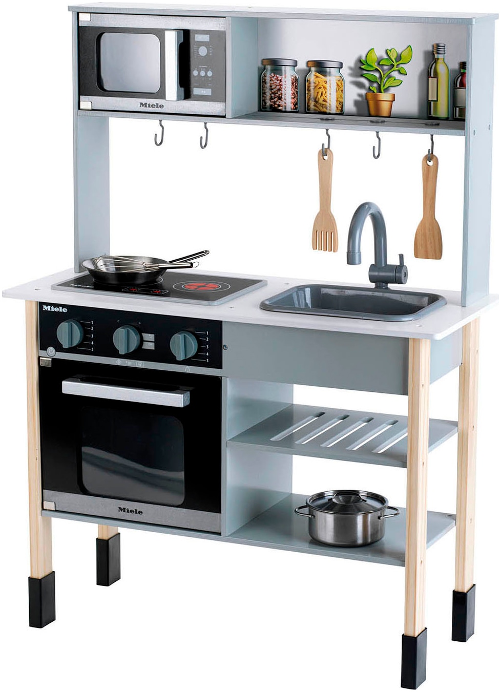 Klein Spielküche »Miele«, mit Zubehör aus Holz und Metall