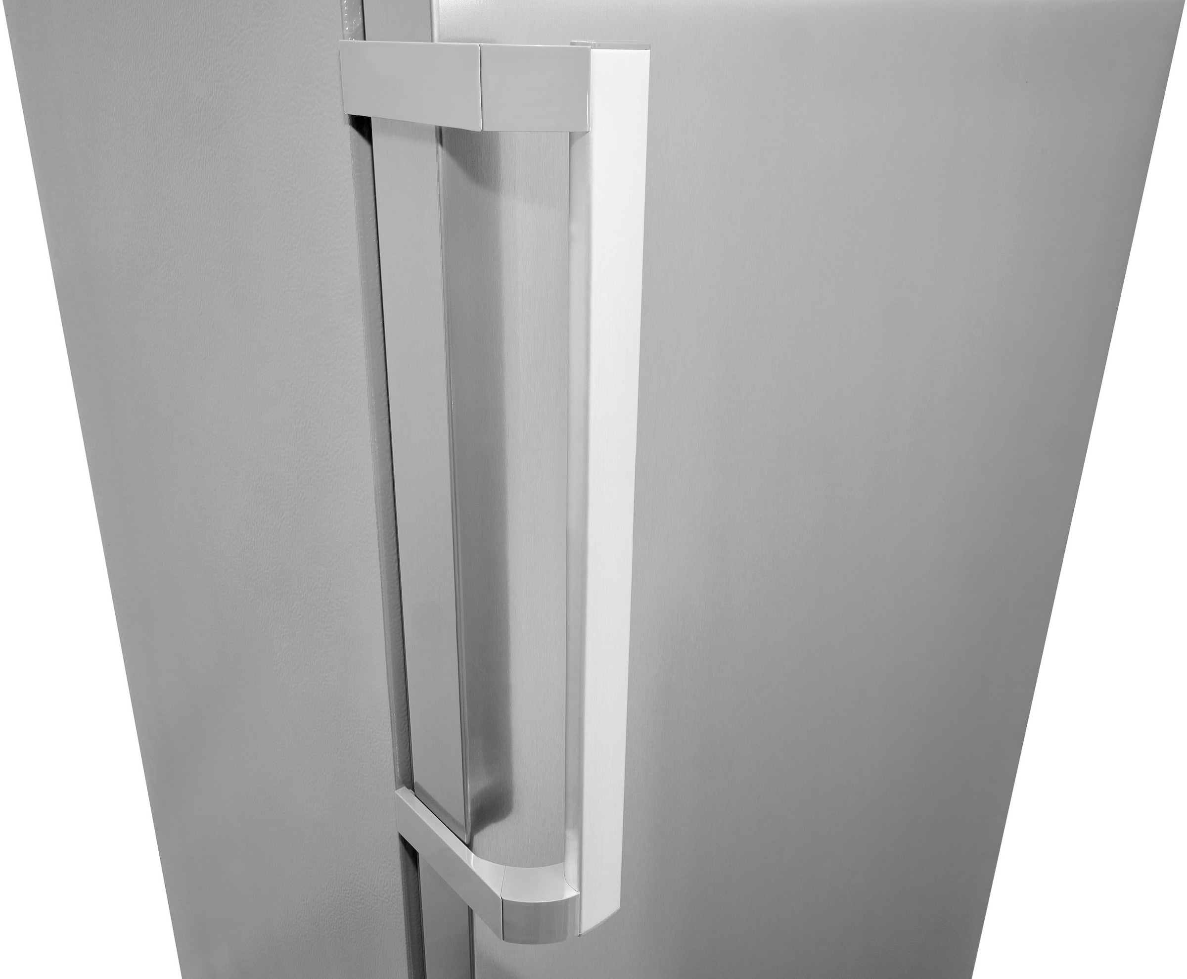 exquisit Gefrierschrank »GS380-NF-H-050D inoxlook«, 185,5 cm hoch, 71 cm breit, Türanschlag wechselbar