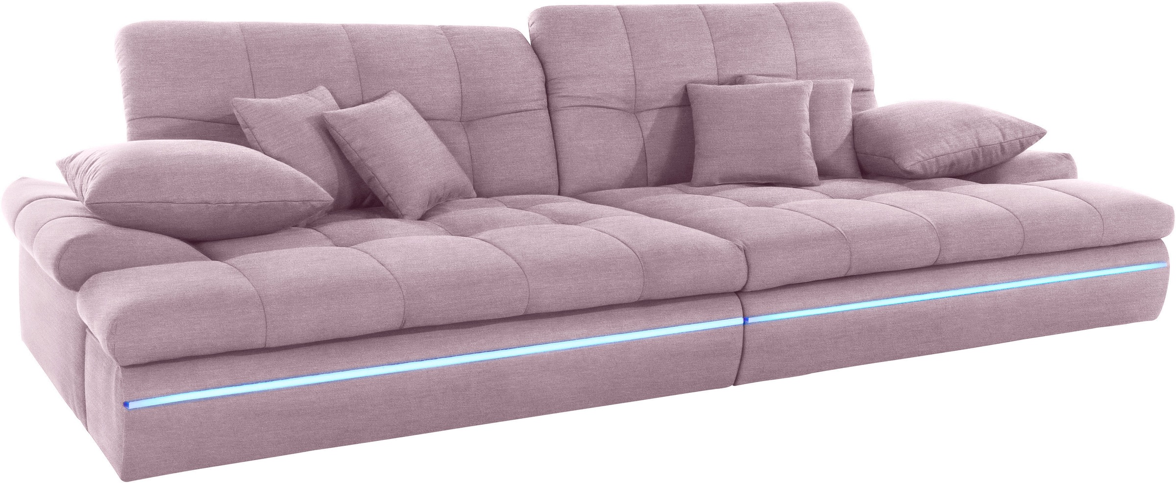 Mr. Couch Big-Sofa »Biarritz«, kaufen Wahlweise Kopfteilverstellung RGB-LED-Beleuchtung online mit und