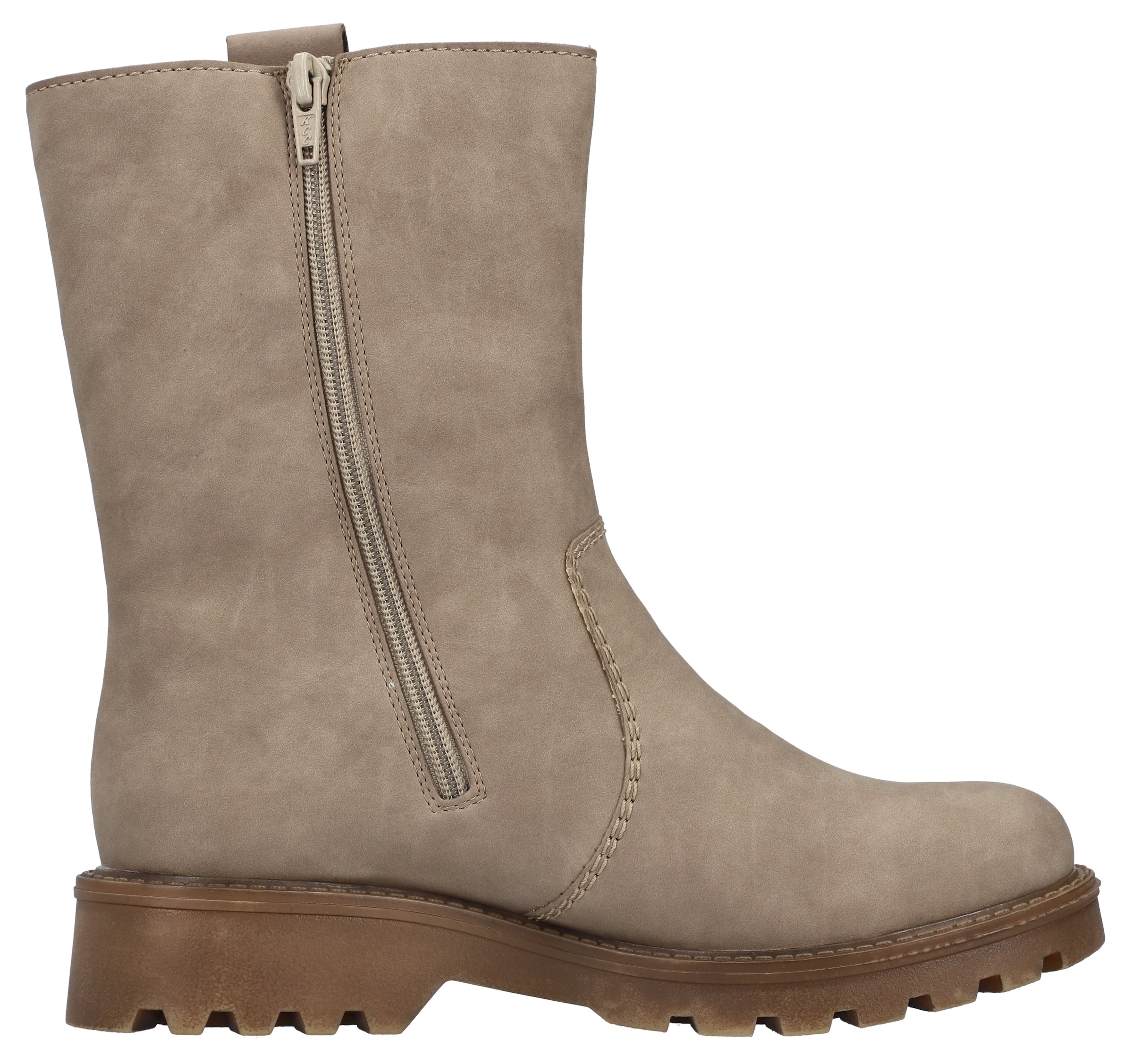 Rieker Winterstiefelette, Winterboots, Profilsohle, mit Innenreißverschluss