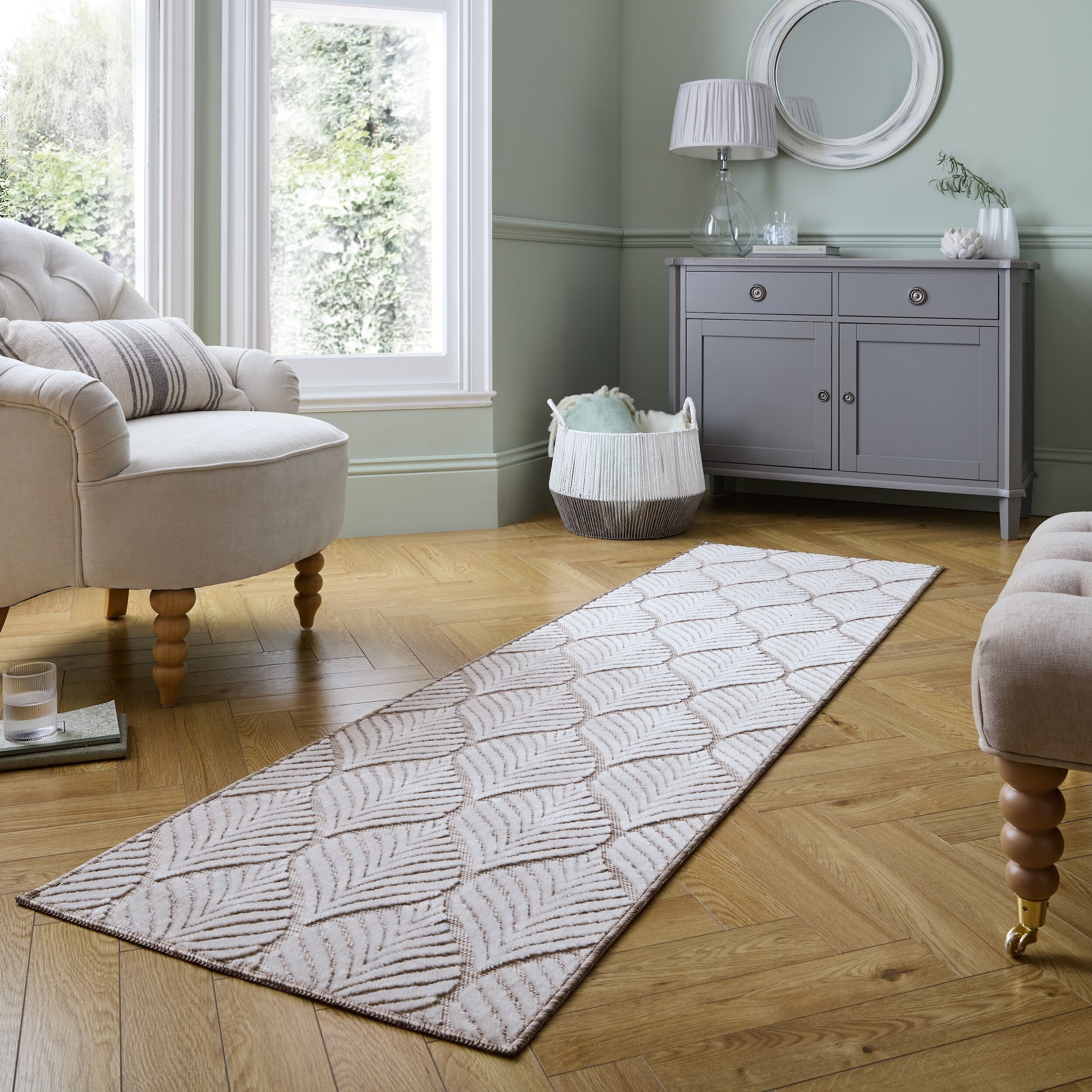 FLAIR RUGS Teppich »Elm Leaf«, rechteckig, 4 mm Höhe, Elm Leaf Indoor Outdo günstig online kaufen