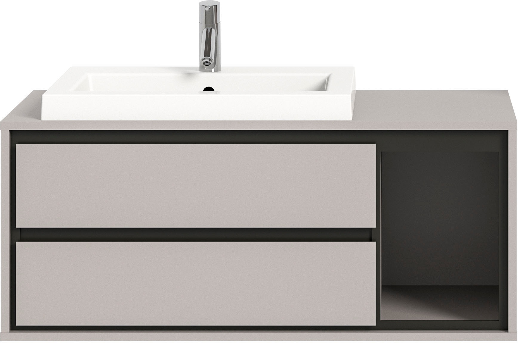 INOSIGN Waschbeckenschrank »Skygge, Breite 100 cm, inkl. Mineralguss-Waschb günstig online kaufen