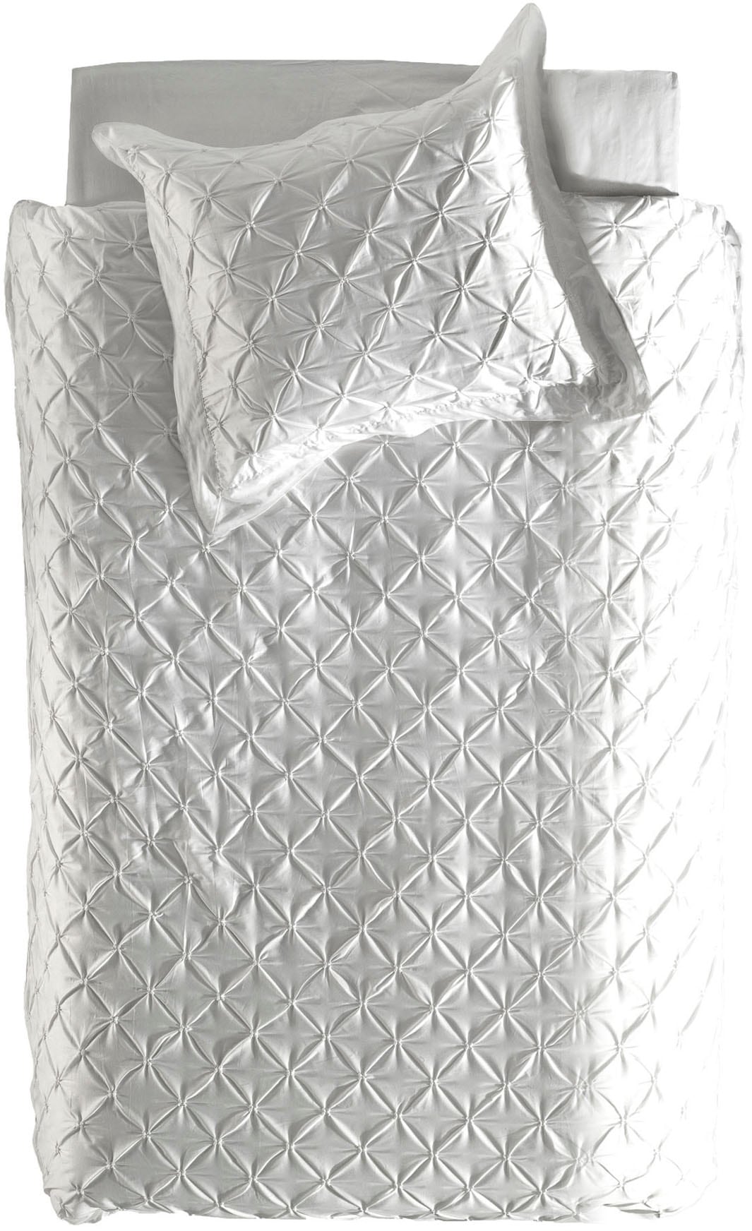 YELLOW Bettwäsche »Como-4« 2 Stk. tlg. Rautenmuster, 100% Baumwolle ab 135x günstig online kaufen