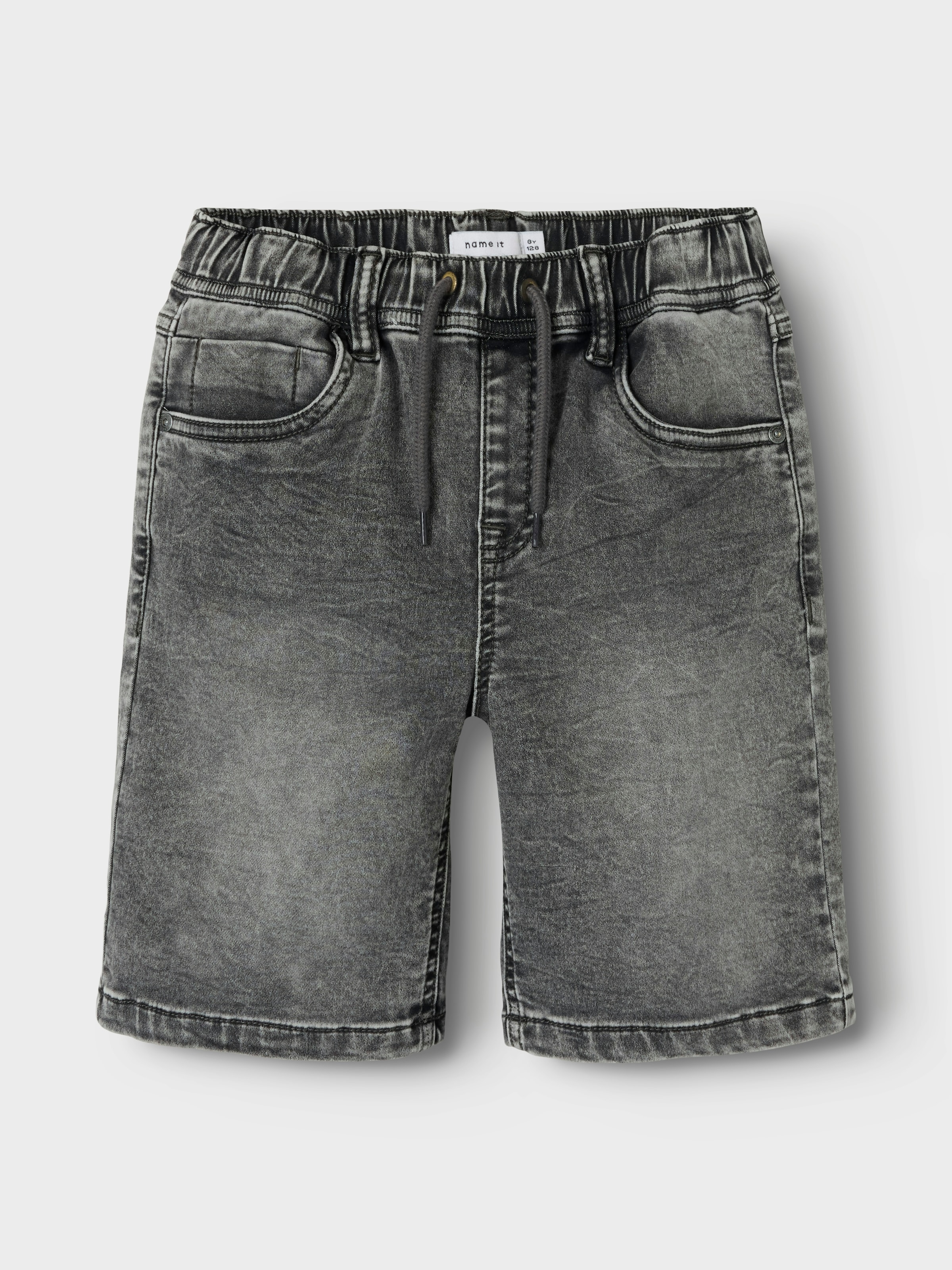 Name It Jeansshorts »NKMRYAN JOGGER DNM L SHOR« Baumwollmischung, elastisches Bündchen, verstellbar