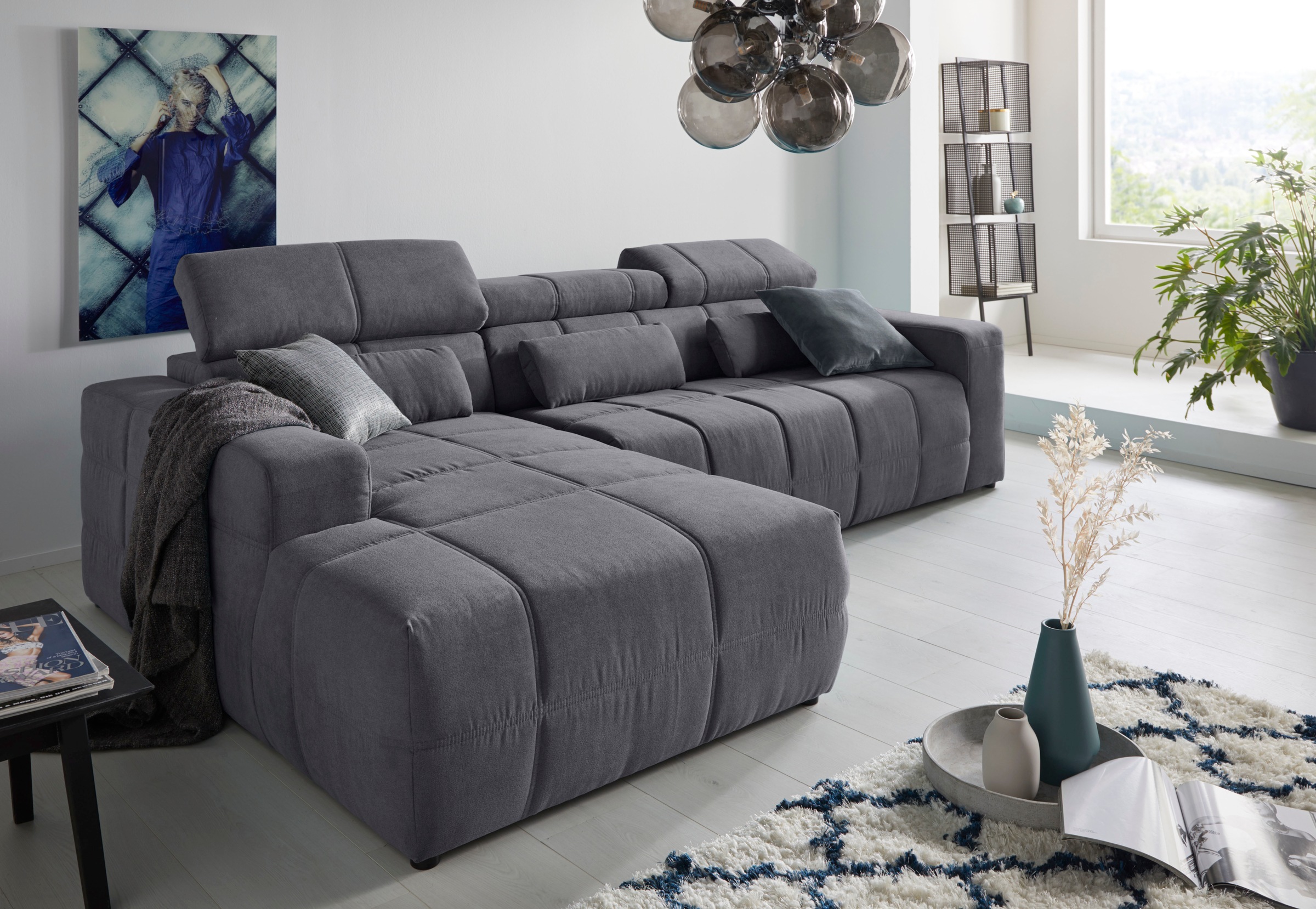 DOMO collection Ecksofa »Brandon große Ausführung B/T/H: 289/177/80 cm, auc günstig online kaufen