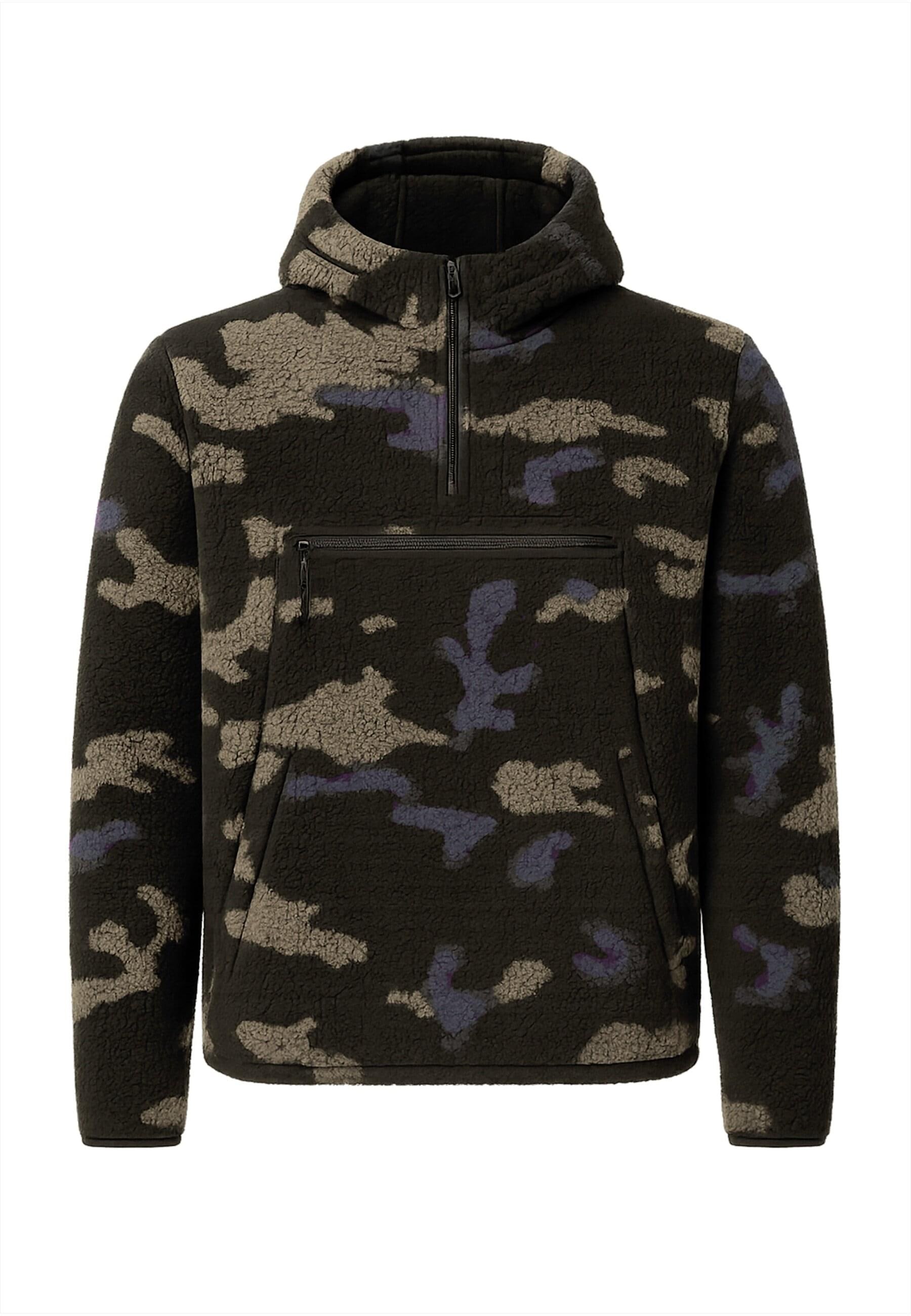 Brandit Anorak »Brandit Herren Teddyfleece Worker Pullover« 1 Stk. tlg. mit Kapuze