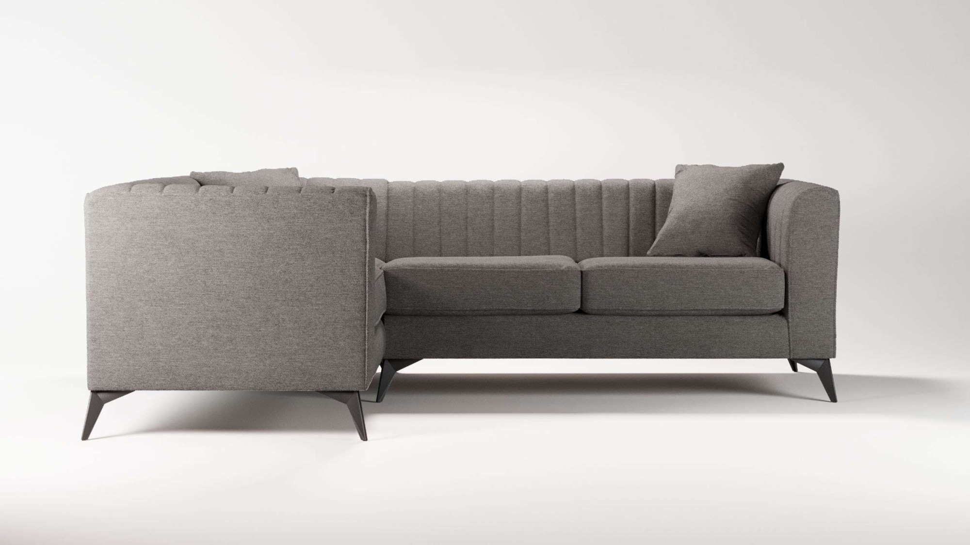 Places of Style Ecksofa »MATTHEW L-Form ideal für kleine Räume, Maße B/T/H: günstig online kaufen