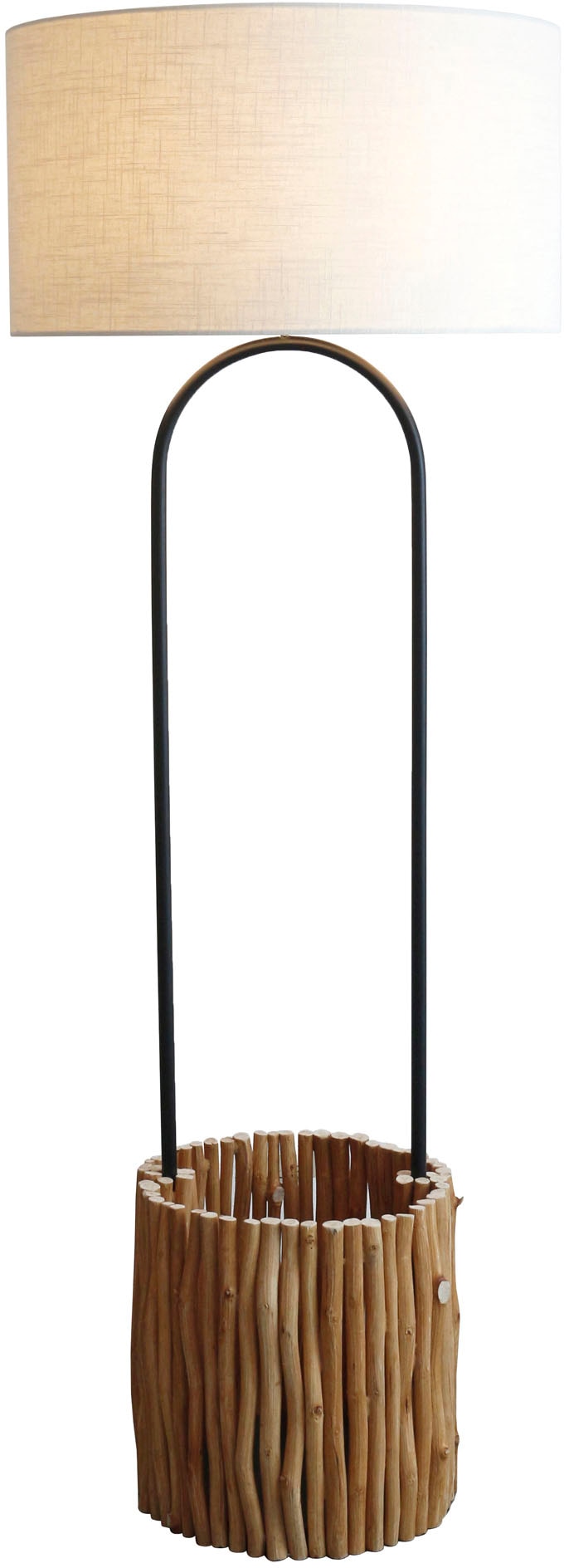 SalesFever Stehlampe »Branches« E27 1 Stk. handgefertigt, mit Pflanzenkorb günstig online kaufen