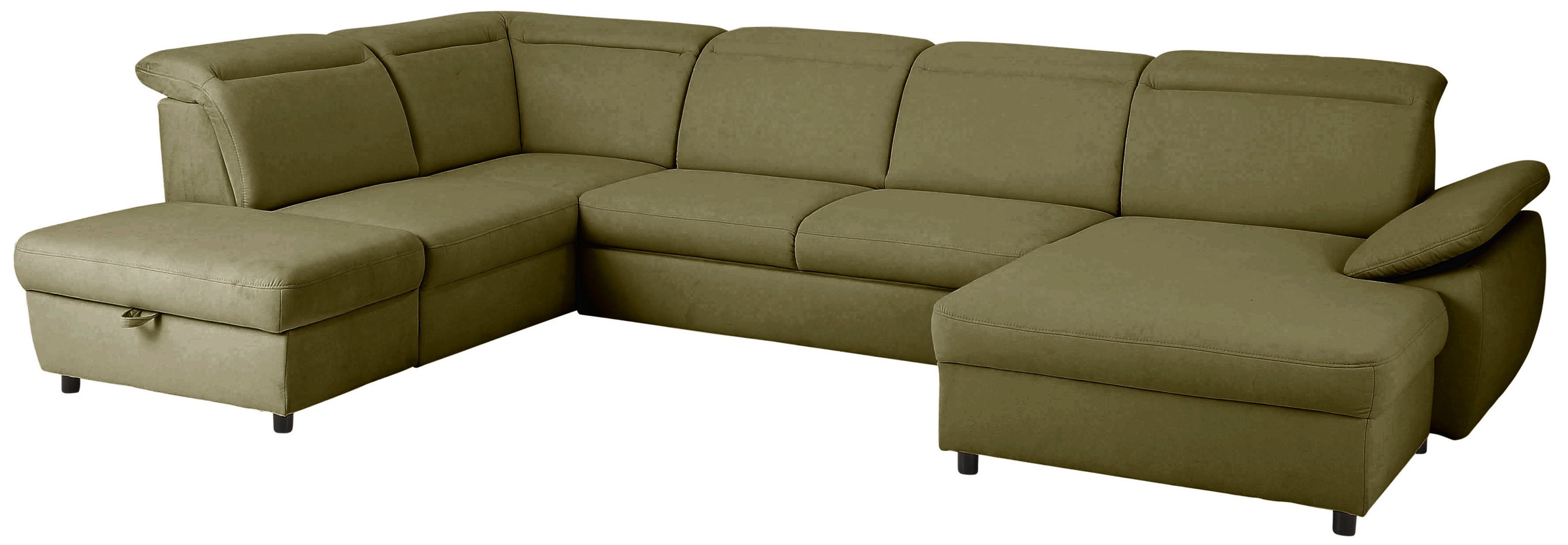 Home affaire Wohnlandschaft »Mauritius U-Form« mit Kopfteil- und Armlehnver günstig online kaufen