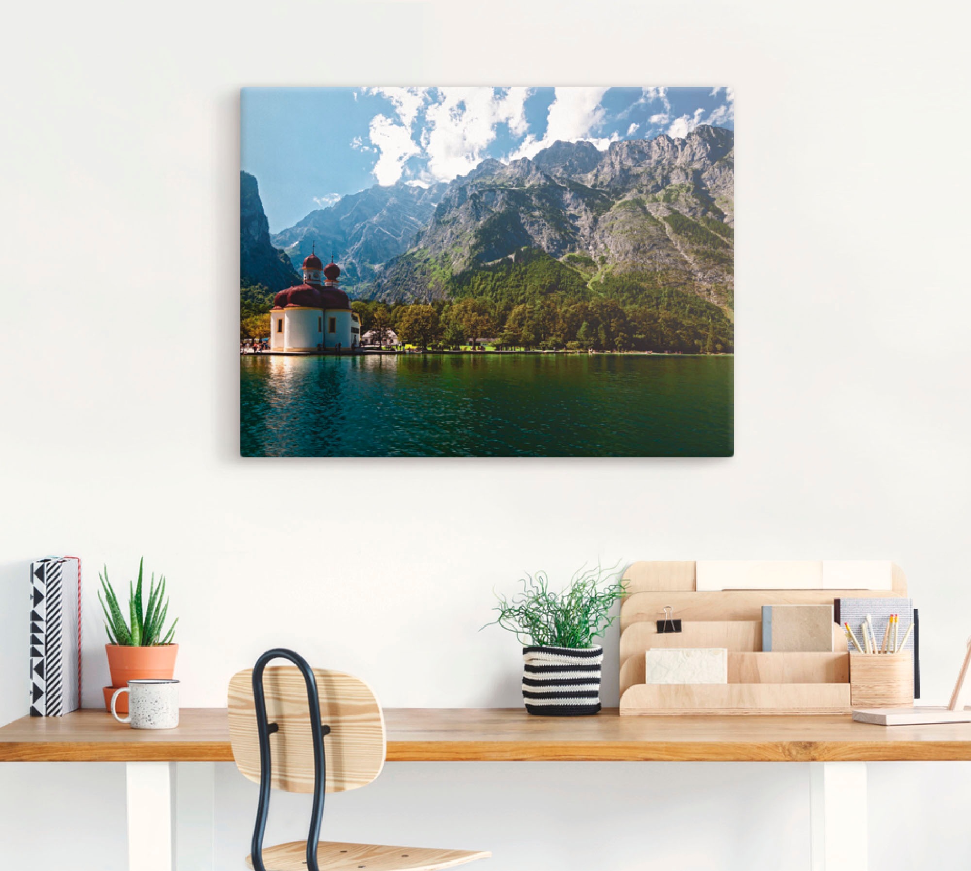 Artland Wandbild »St. Bartholomä (Königssee) I«, Berge, (1 St.), als Leinwandbild, Poster, Wandaufkleber in verschied. Größen
