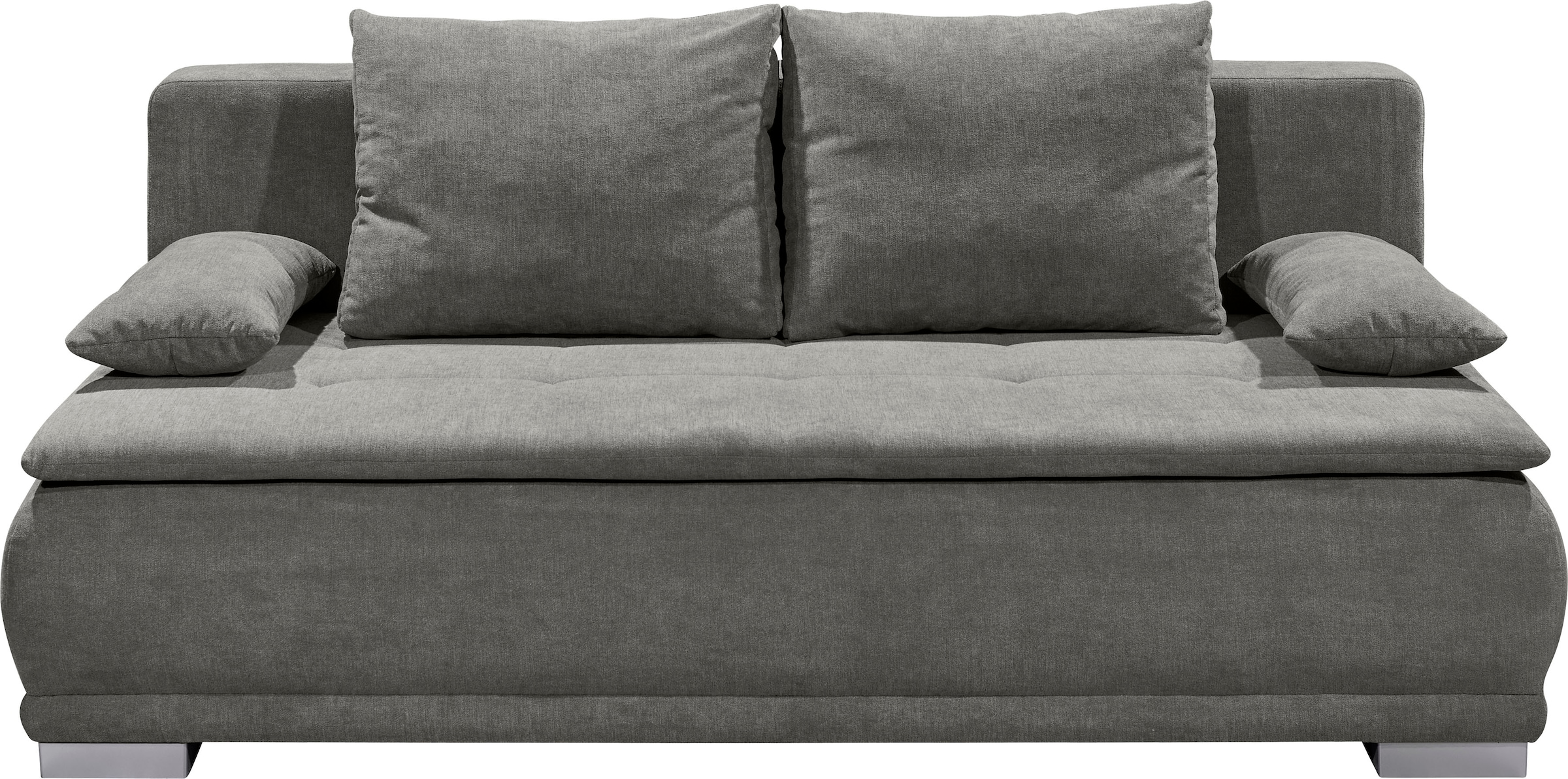 ED EXCITING DESIGN Schlafsofa »Luigi«, mit Bettkasten & 2 Armlehnenkissen
