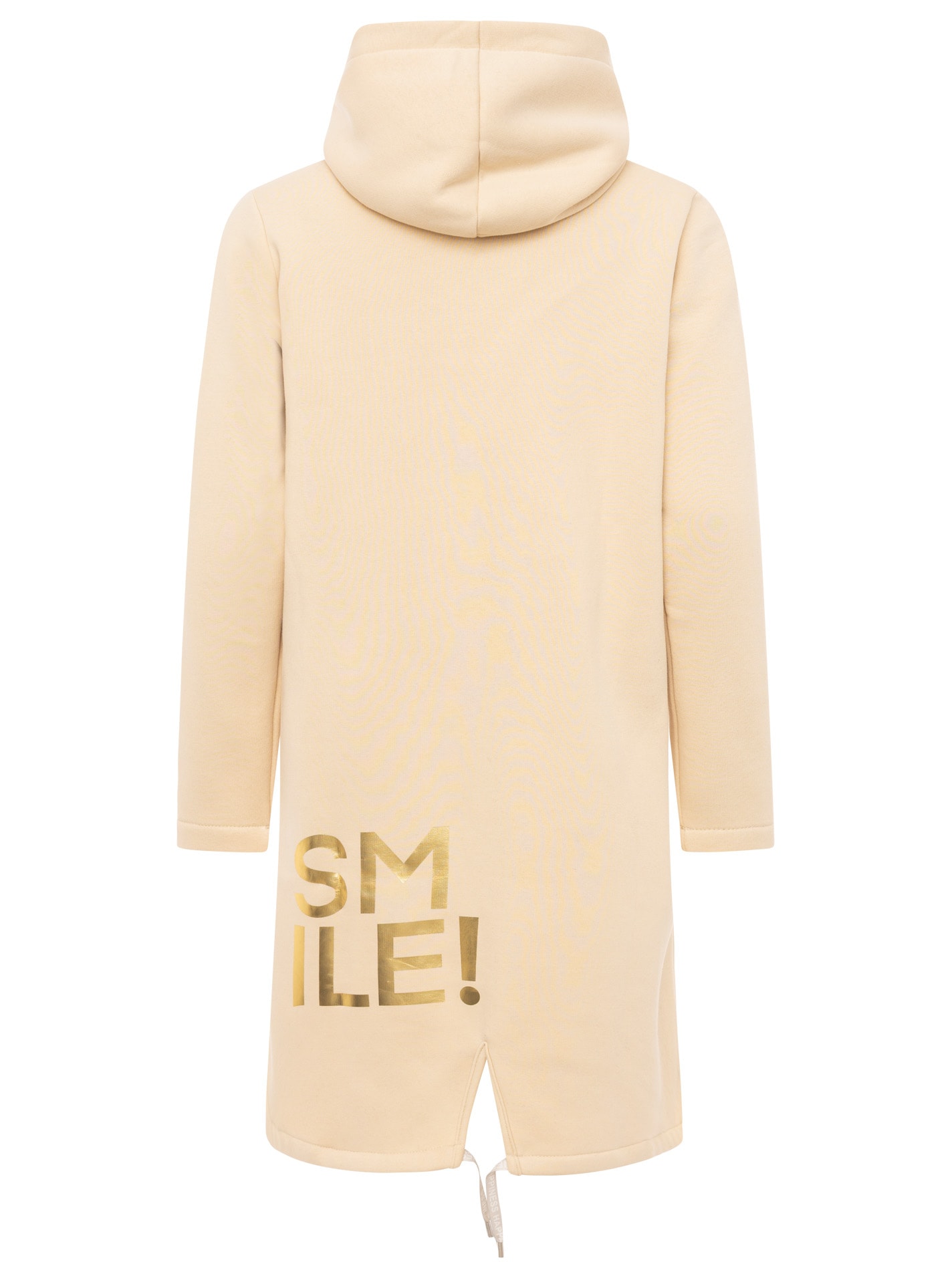 Zwillingsherz Kurzmantel »"Alissa Shiny"« Kapuze, Reißverschluss, glänzender Print, bedrucktes Band