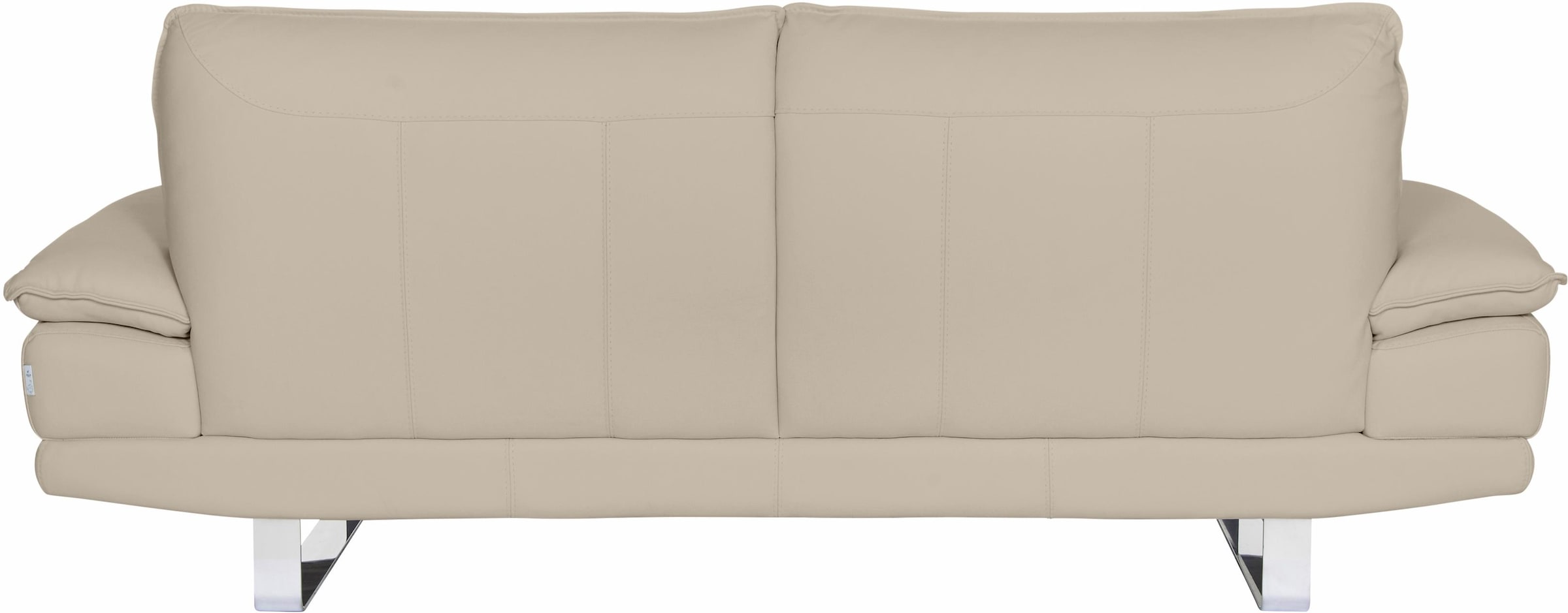 CALIA ITALIA 3-Sitzer »Dave, Sitzkomfort der Extraklasse, tolle Details«, Designsofa auf Kufenfuß, in zwei Lederqualitäten