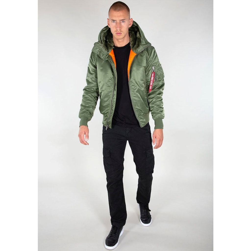 Alpha Industries Bomberjacke »MA-1 HOODED«, mit Kapuze