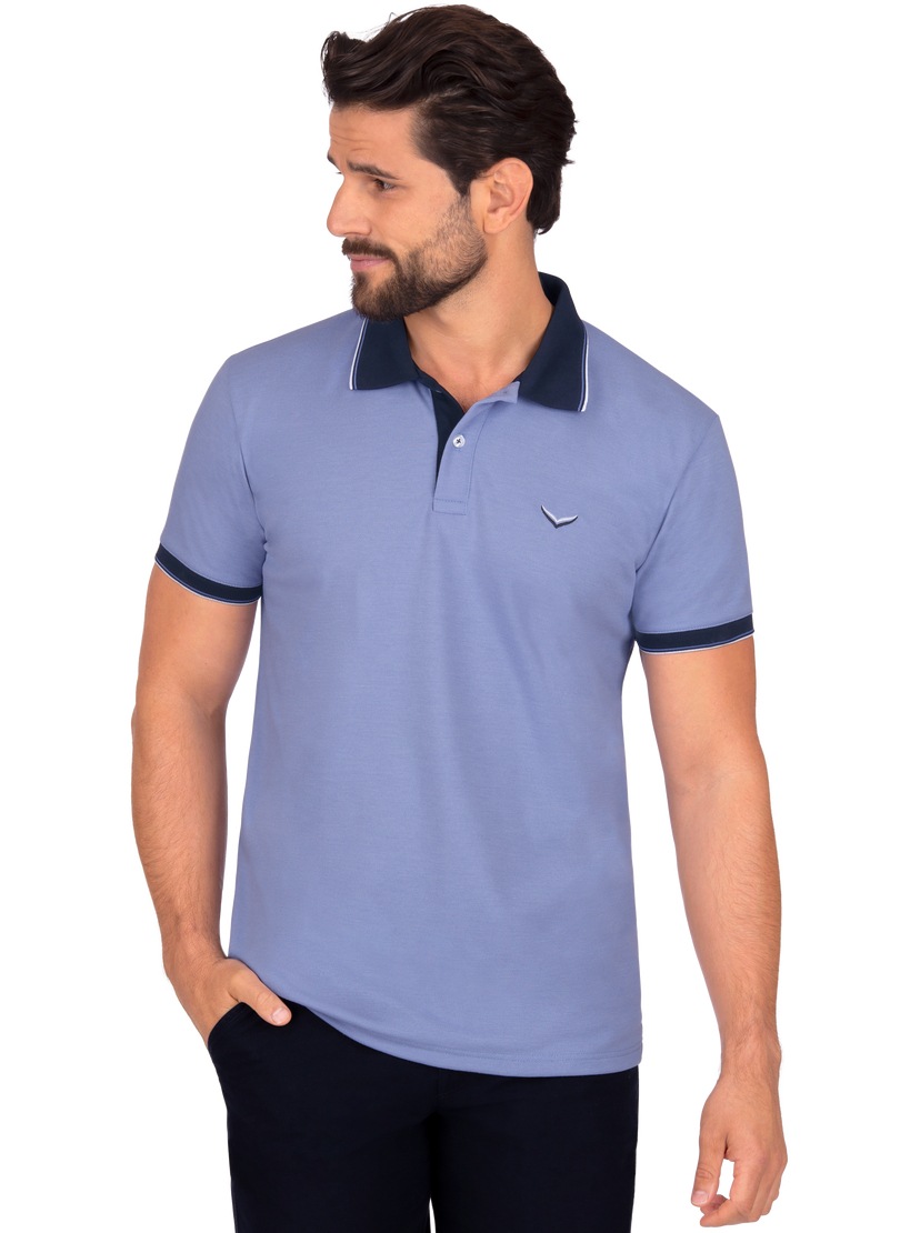 Poloshirt “ Slim Fit Polohemd“, Gr. XL, lavendel-melange