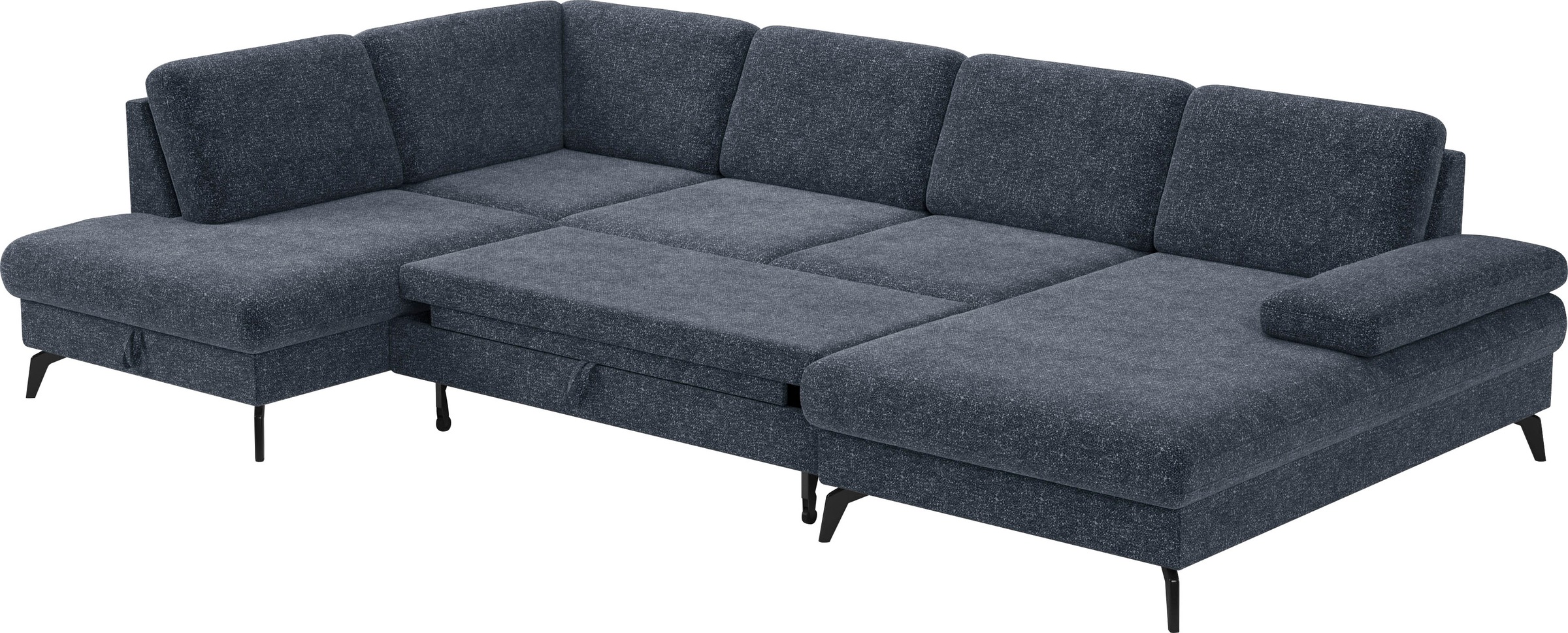 sit&more Wohnlandschaft »Morris U-Form, inkl. Sitztiefenverstellung«, wahlweise mit Armteilverstellung, Bettfunktion & Bettkasten