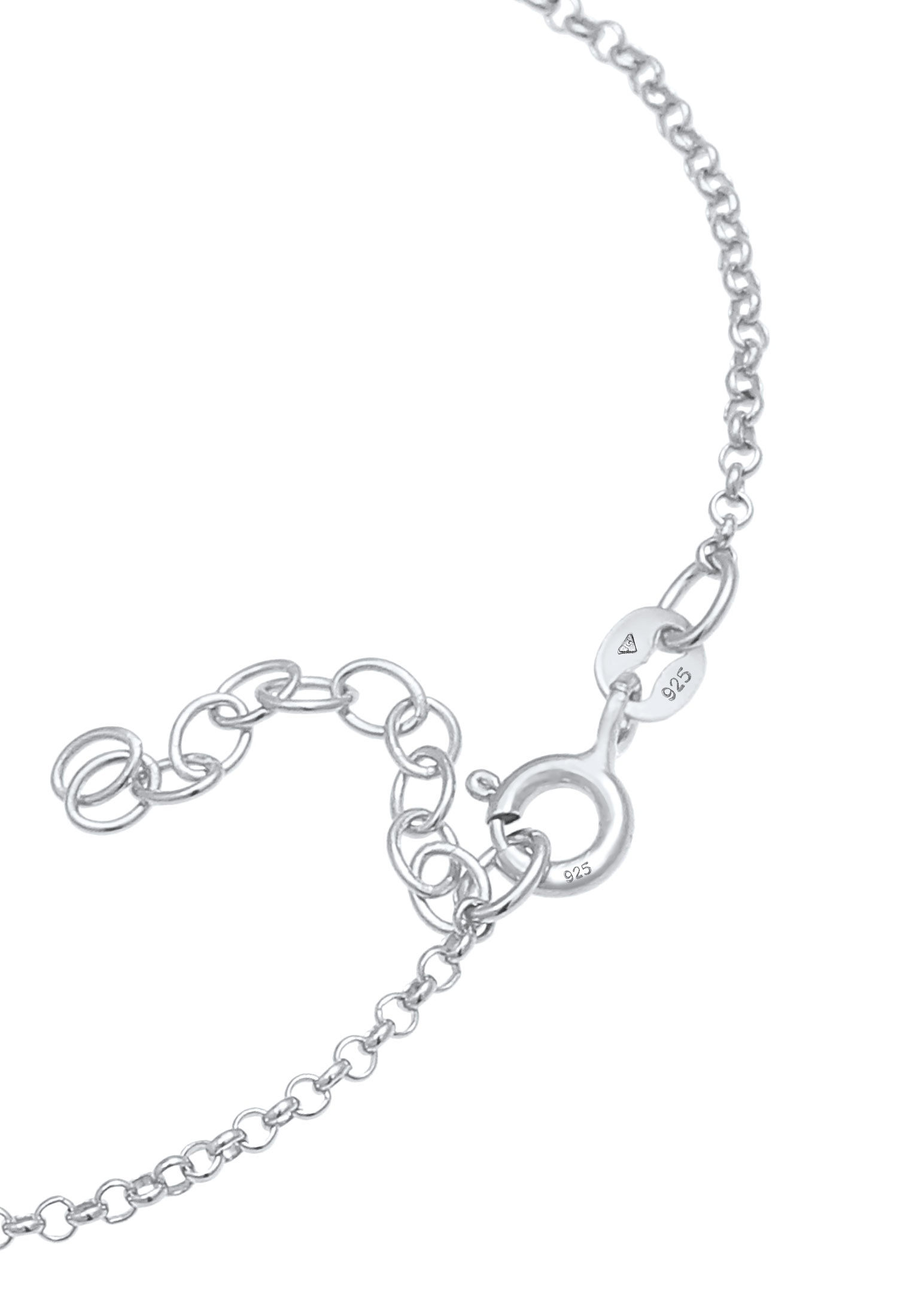 Nenalina Armband »Hufeisen Kleeblatt Glück Emaille 925 Silber«