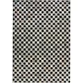 Bruno Banani Lederteppich »Beron«, rechteckig, 8 mm Höhe, Schachbrettmuster, echt Leder, flacher Teppich, ideal im Wohnzimmer & Esszimmer
