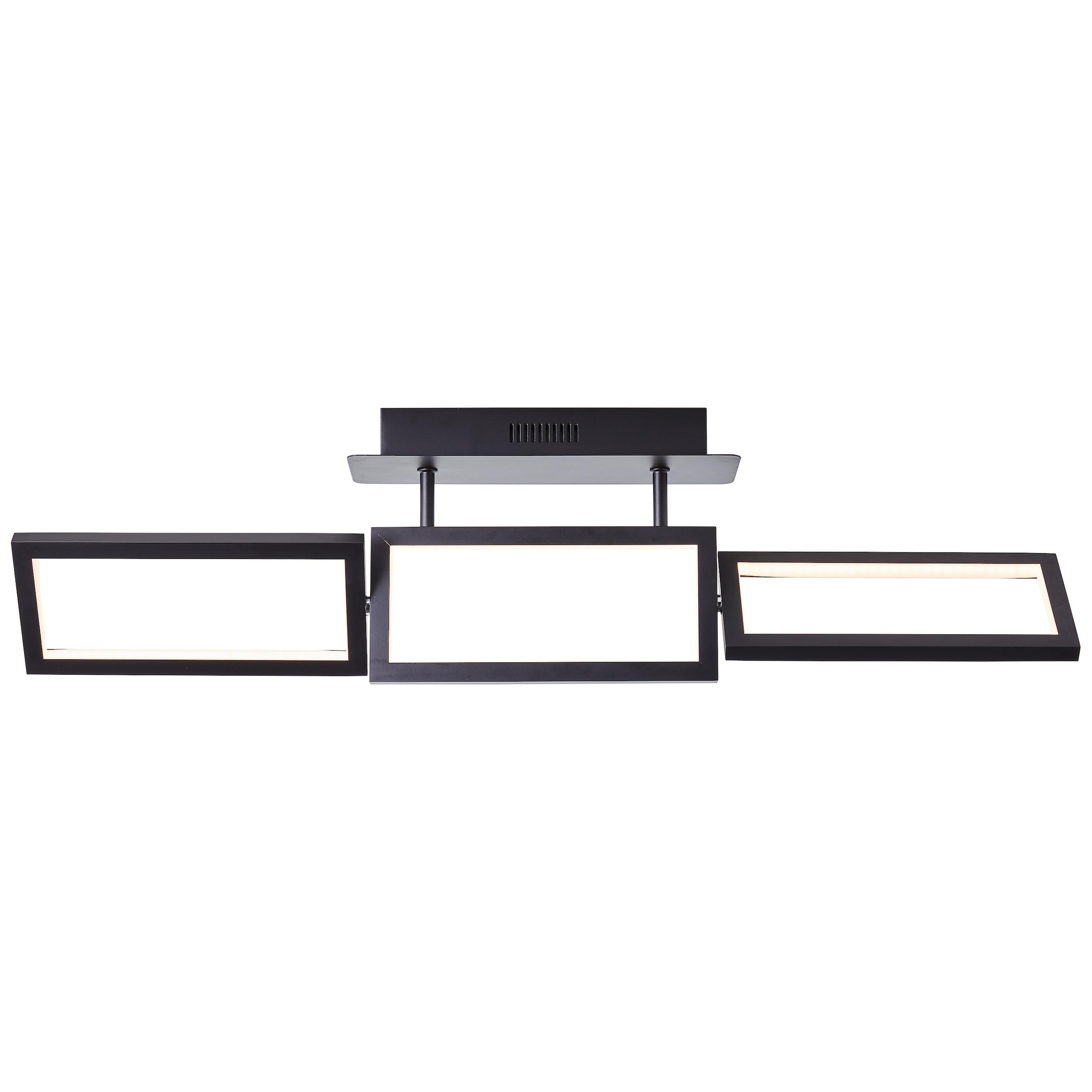Brilliant Deckenleuchte »Ranut«, 3 flammig, LED Deckenlampe 3flg schwarz günstig online kaufen