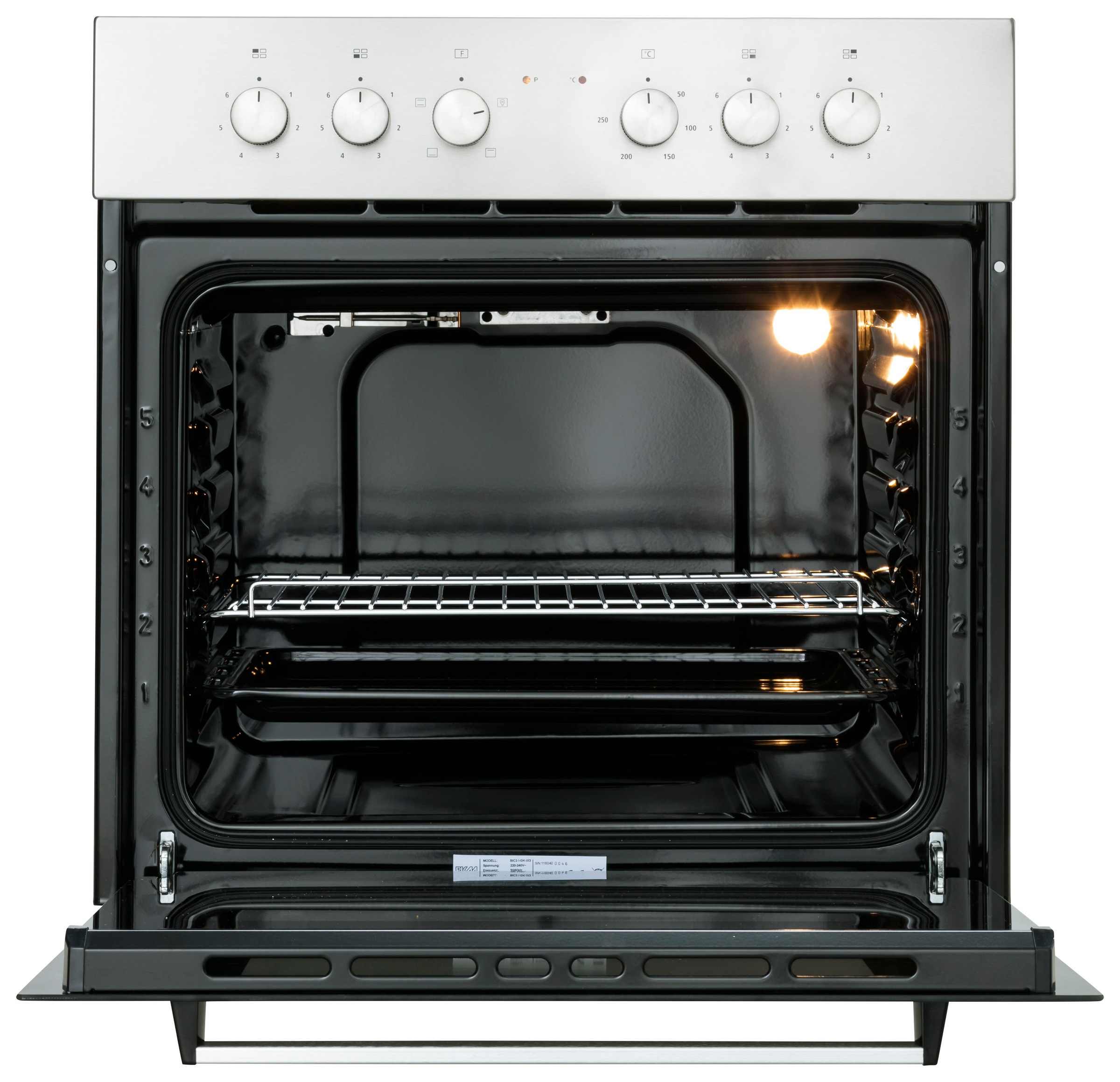 HELD MÖBEL Küchenzeile »Tulsa«, mit E-Geräten, Breite 300 cm, schwarze Metallgriffe, MDF Fronten