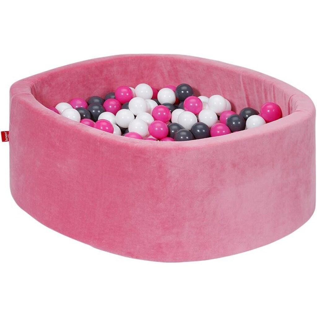 Knorrtoys® Bällebad »Soft, Pink«, mit 300 Bällen creme/Grey/rose; Made in Europe