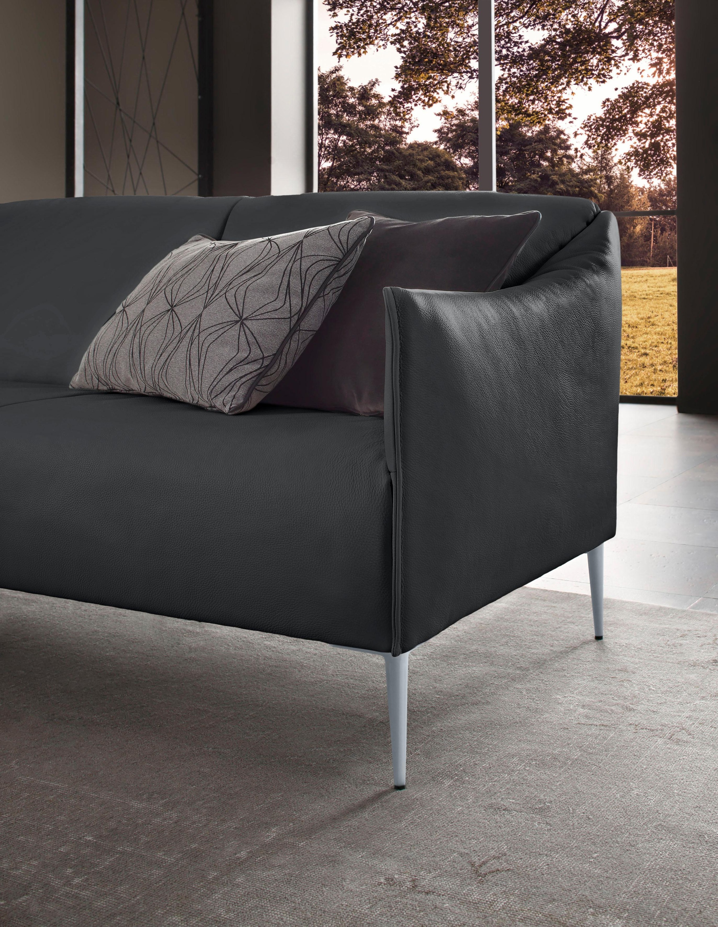 W.SCHILLIG 2,5-Sitzer »sally«, mit Metallfüßen in Silber matt, Breite 194 cm