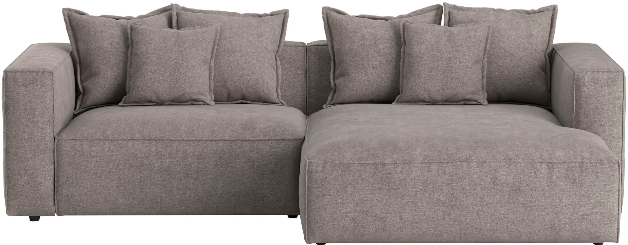 INOSIGN Ecksofa »Cowboy L-Form«, mit 6 Kissen, kubisches Sofa günstig online kaufen