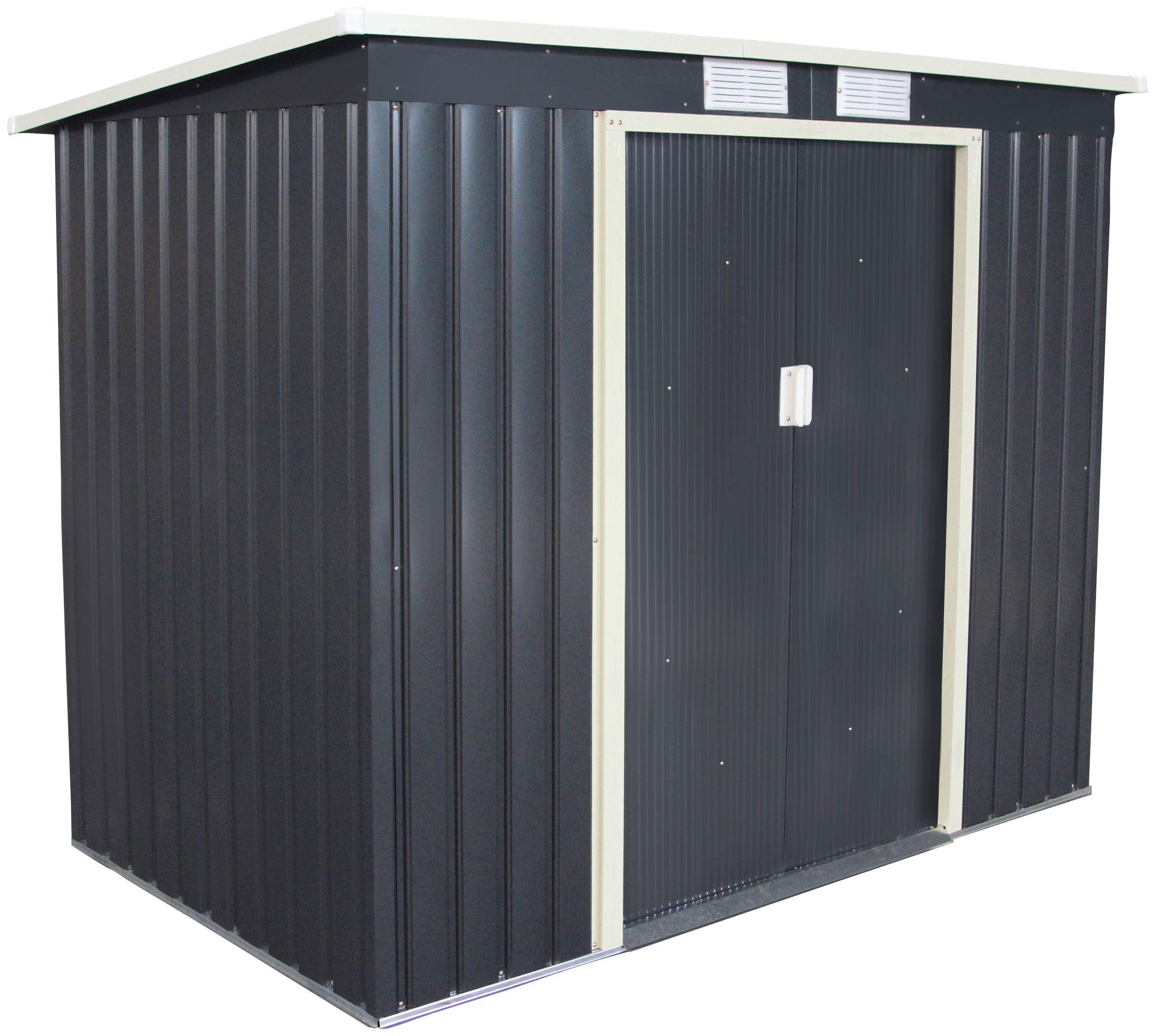 KONIFERA »"Max" aus langlebigem Metall« inklusive Fundamentrahmen grau Stahlblech