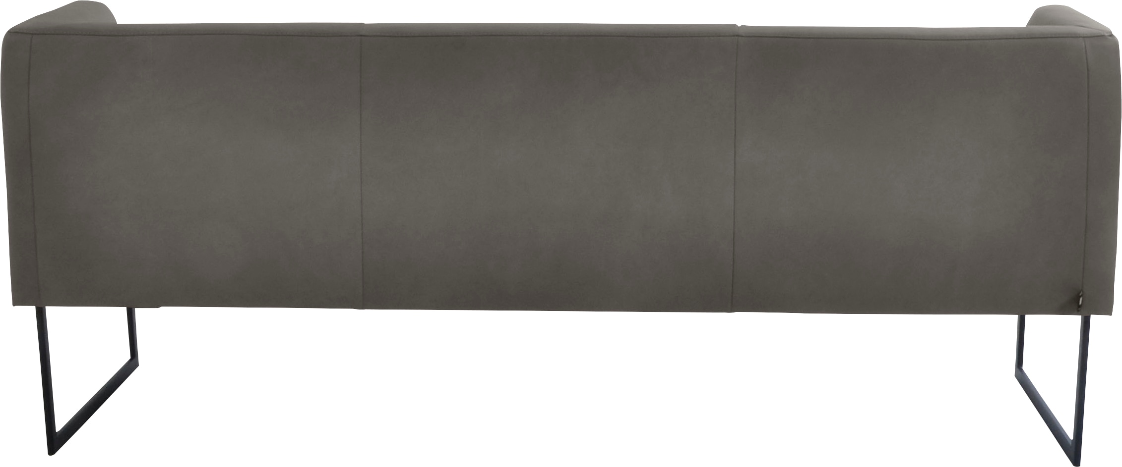 K+W Komfort & Wohnen Polsterbank »Cube«, Hammerkissenoptik, 2 Breiten, Metallkufe schwarz