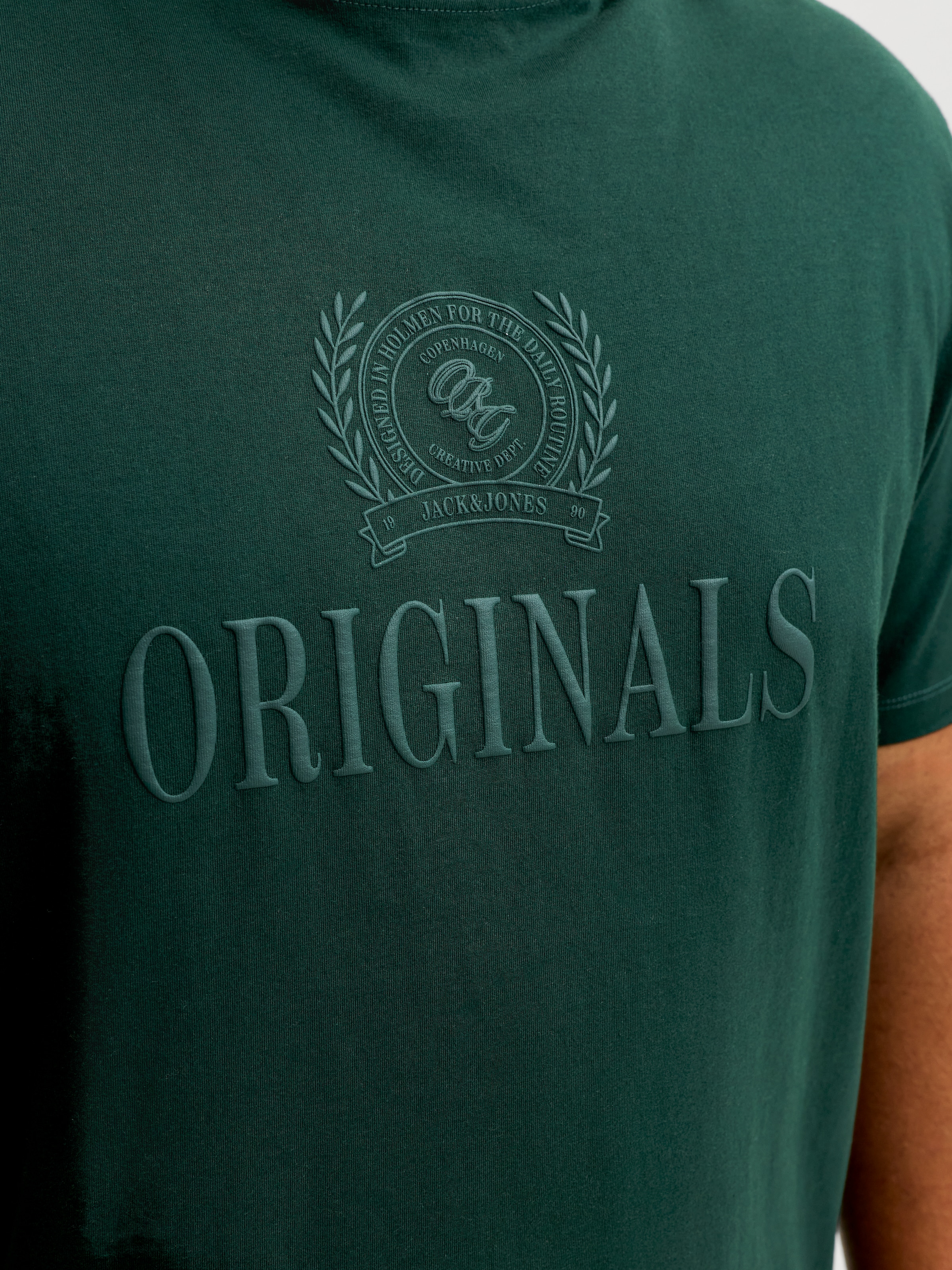 Jack & Jones PlusSize T-Shirt »JORFREDERIKSBERG MONOGRAM TEE SS CN PLS« Baumwolle,
