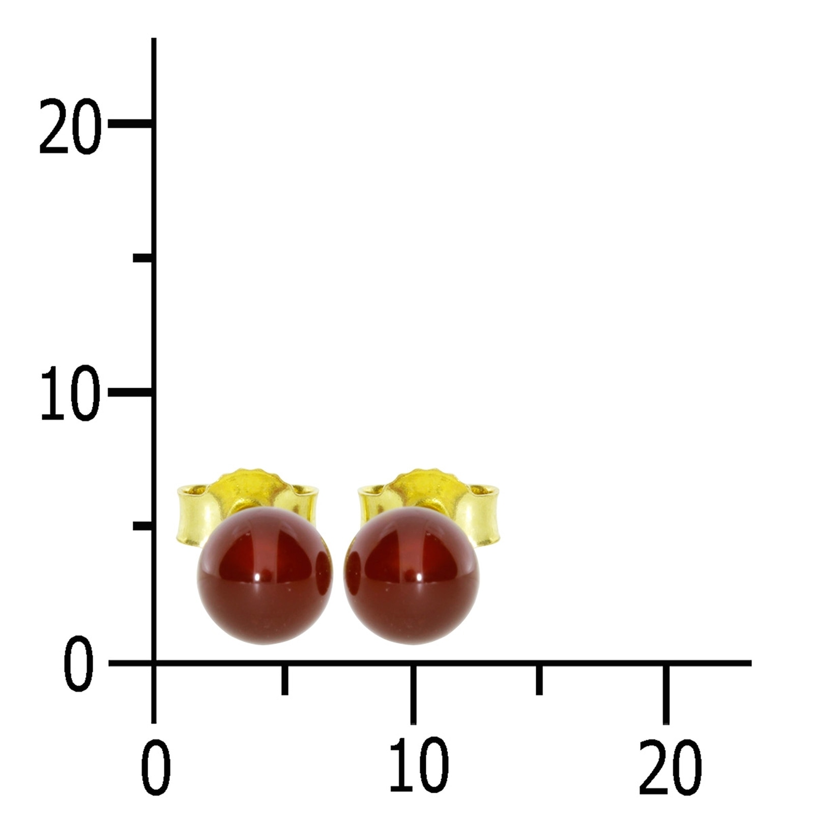 OSTSEE-SCHMUCK Paar Ohrstecker »Ostsee-Schmuck Ohrstecker Kugel 5 mm Ohrstecker Kugel 5 mm«