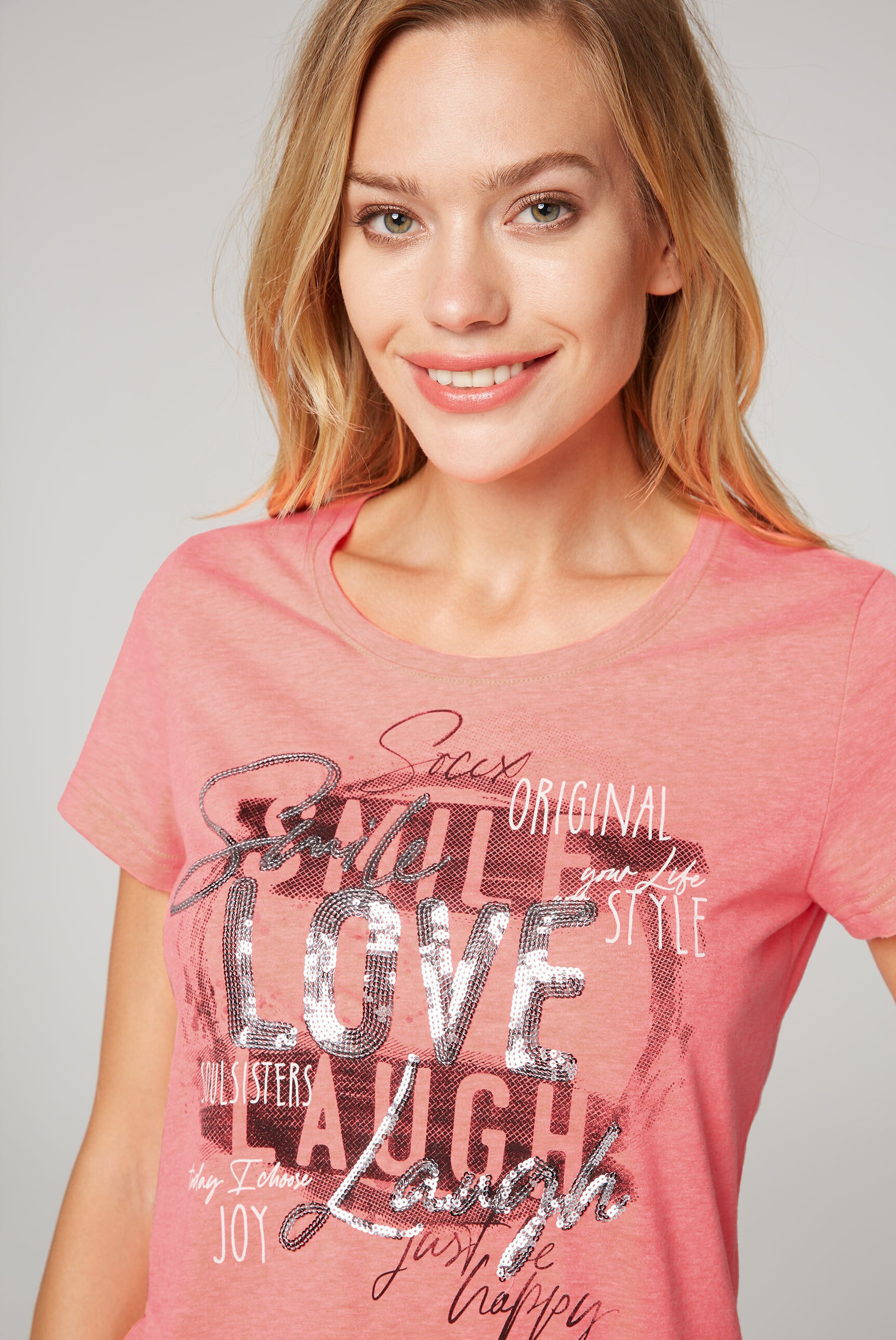 SOCCX Rundhalsshirt, aus Baumwolle