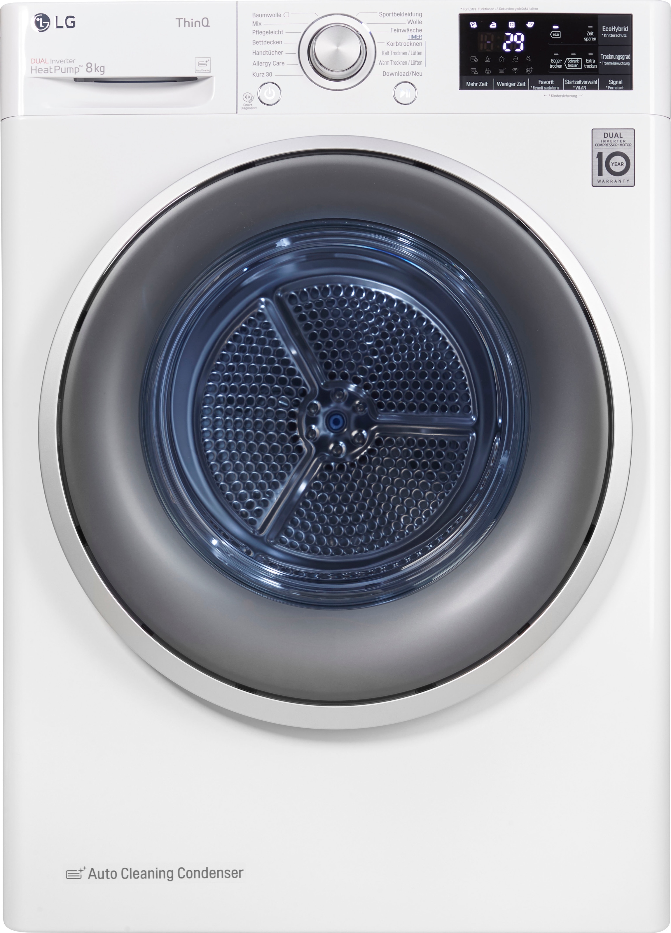 LG Wärmepumpentrockner »RT8DIH1Q«, 8 kg, Super leiser und langlebiger Kompressor